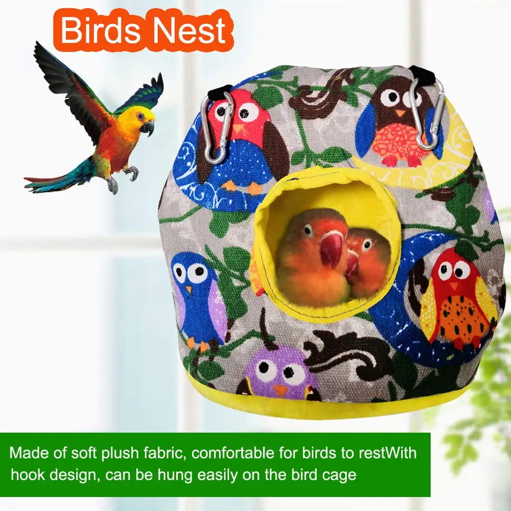 Clearance under $5-Shldybc Bird Tent Plush Warm Hut Hanging Bed for Cage Sleeping Bed Parrot Cave. Summer Savings Clearance