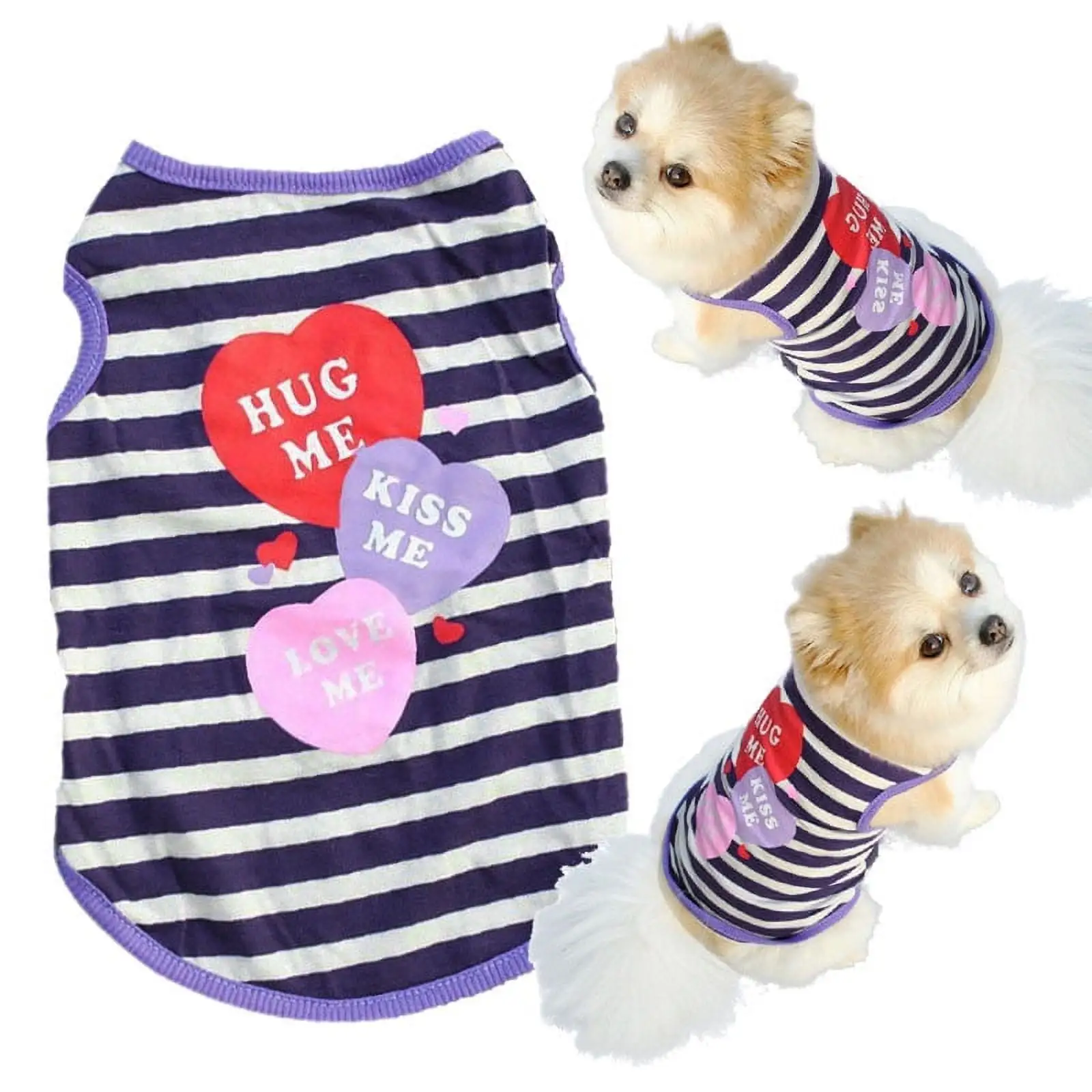 Clearance under $5-Shldybc Pet Dog Clothes Spring Summer Shirt Small Clothes Vest T Shirt M. Dog Birthday Party Supplies. Pet Clothes on Clearance