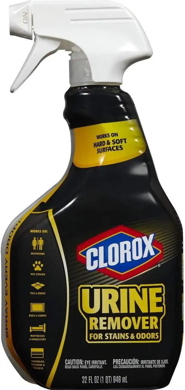 Clorox Urine Remover for Stains & Odors. Spray Bottle. 32 Oz. Pack of Two