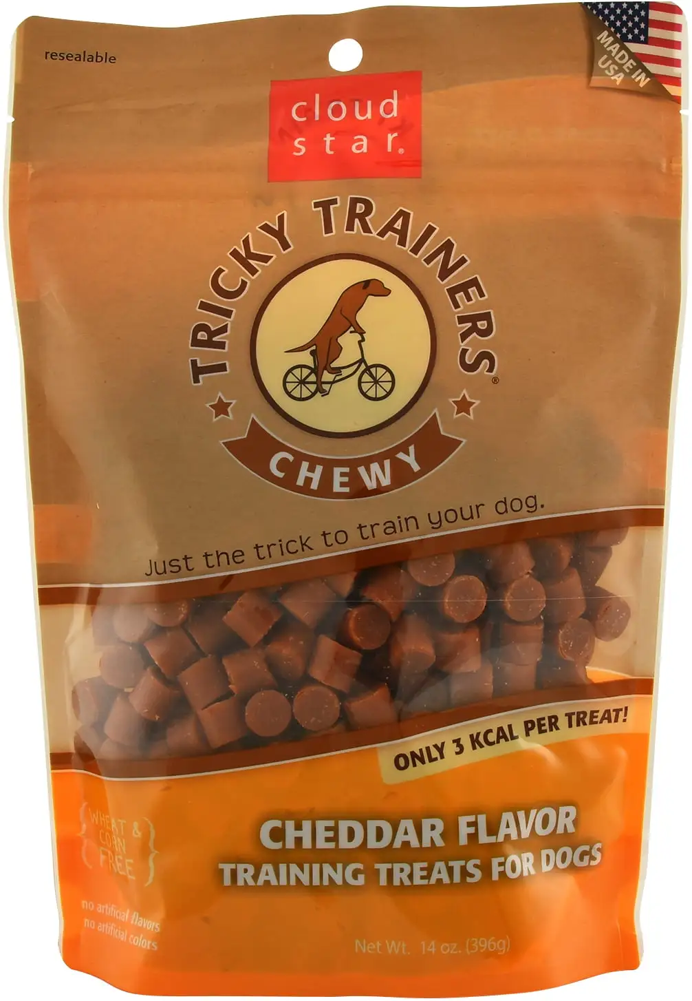 Cloud Star Chewy Tricky Trainers Cheddar 14 oz Dog Treats