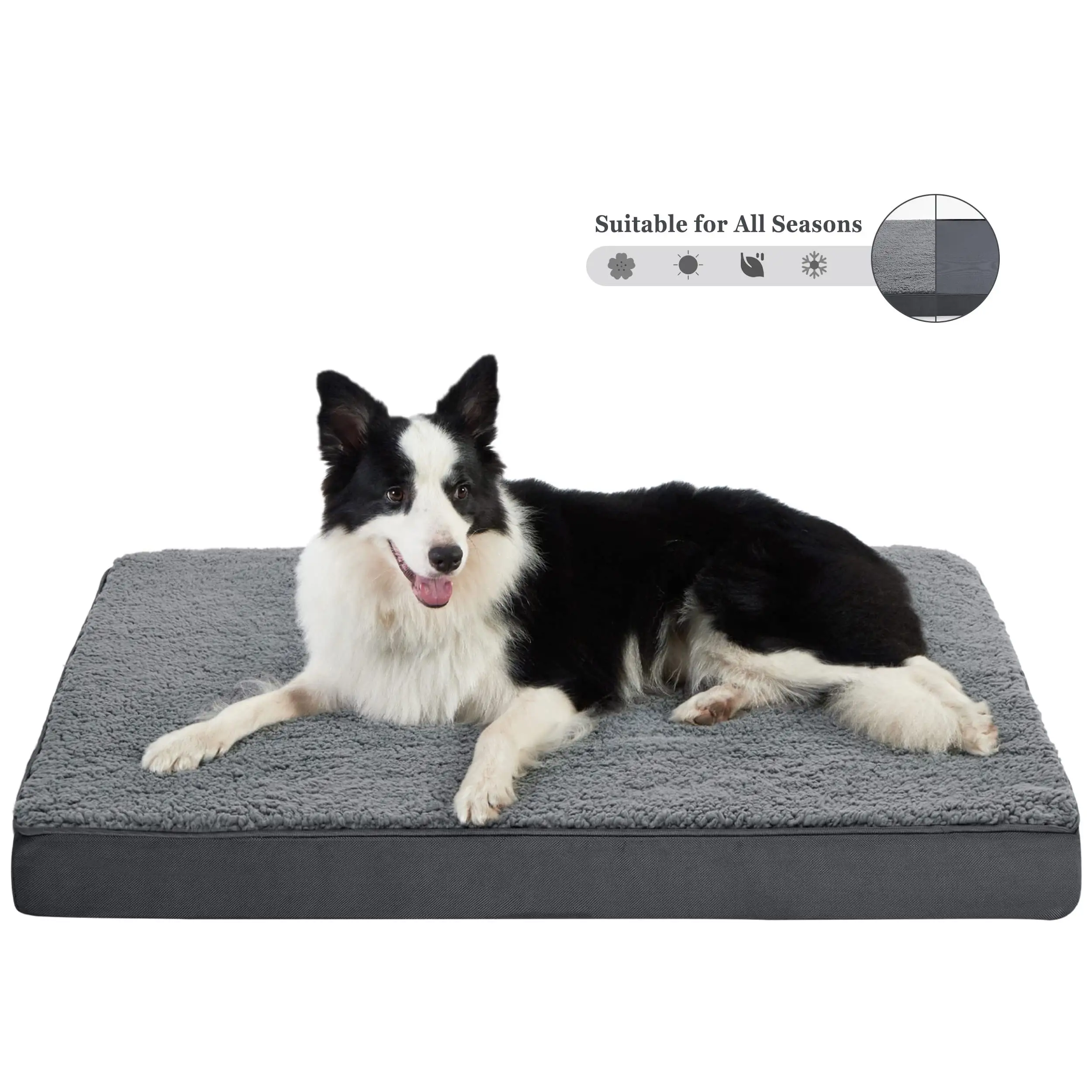 CoPedvic Orthopedic Dog Bed Mattress Memory Foam All-Seasons Pet Bed for Small/Medium/Large Dogs & Cats. 36x28. Up to 75lbs