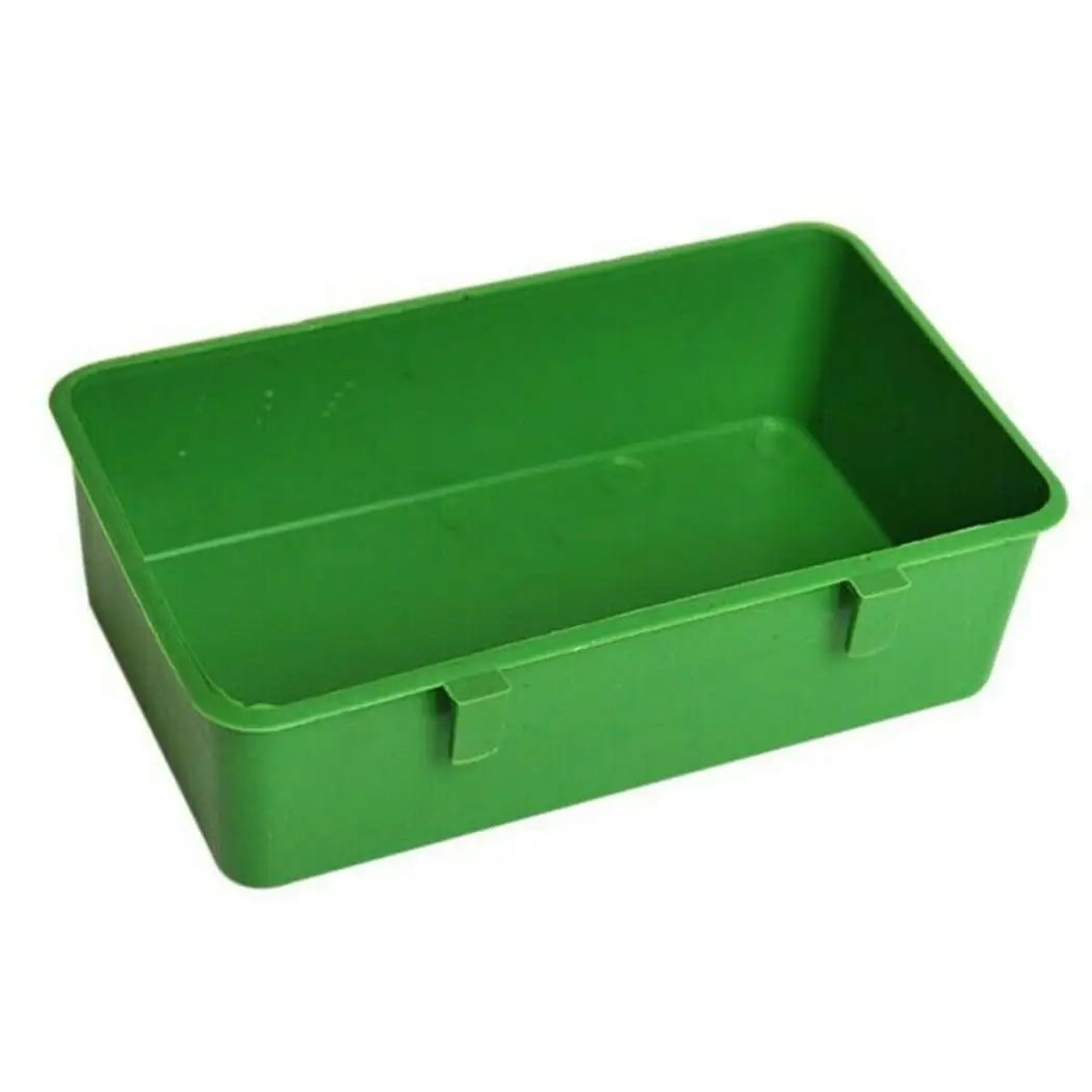 Cogfs 1 Pcs Bird Bathtub Parrot Parakeets Shower Bird Feeder for Cage Bathtub Box for Small Bird Parrot.Green