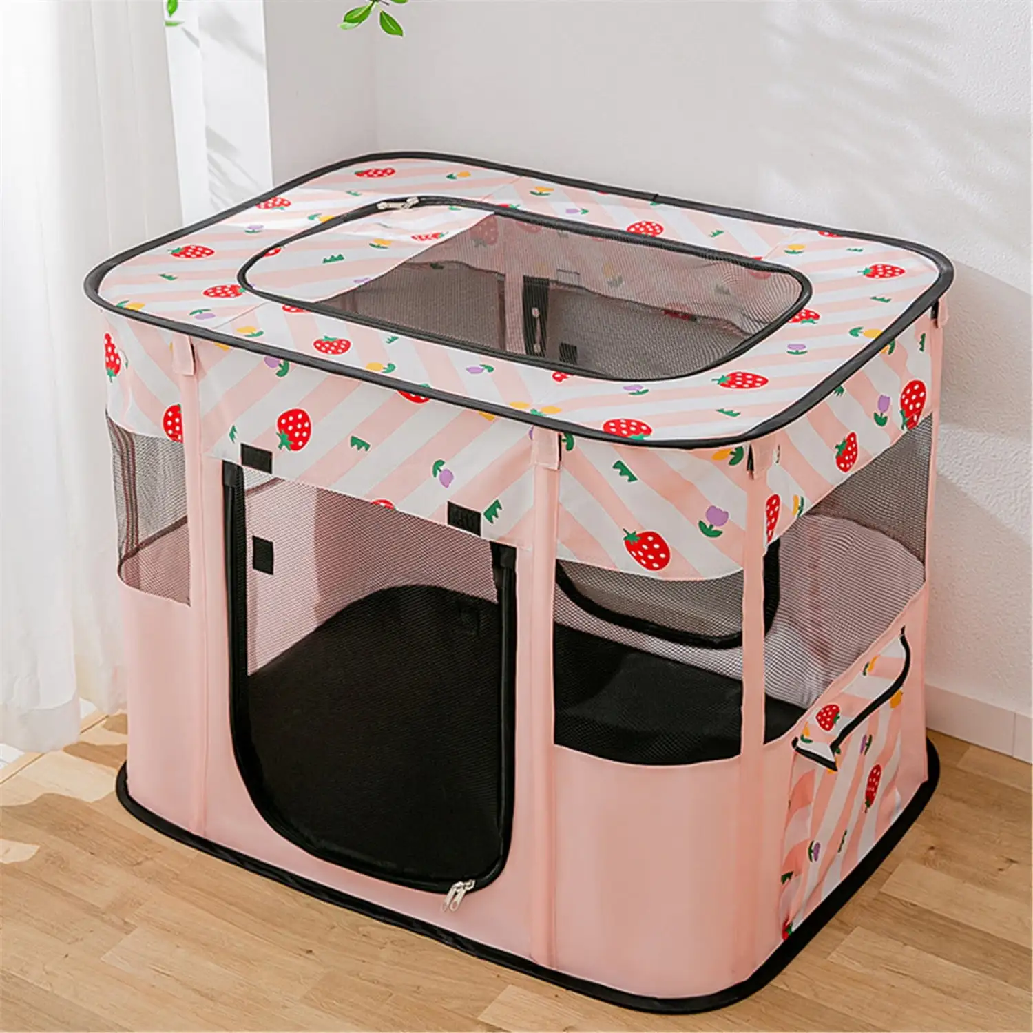 Collapsible Dog Crates - Portable Dog Travel Crate Kennel for Pets. Medium Cat Crate.Indoor&Outdoor Exercise Pen Dog Tent Puppy Playground Large