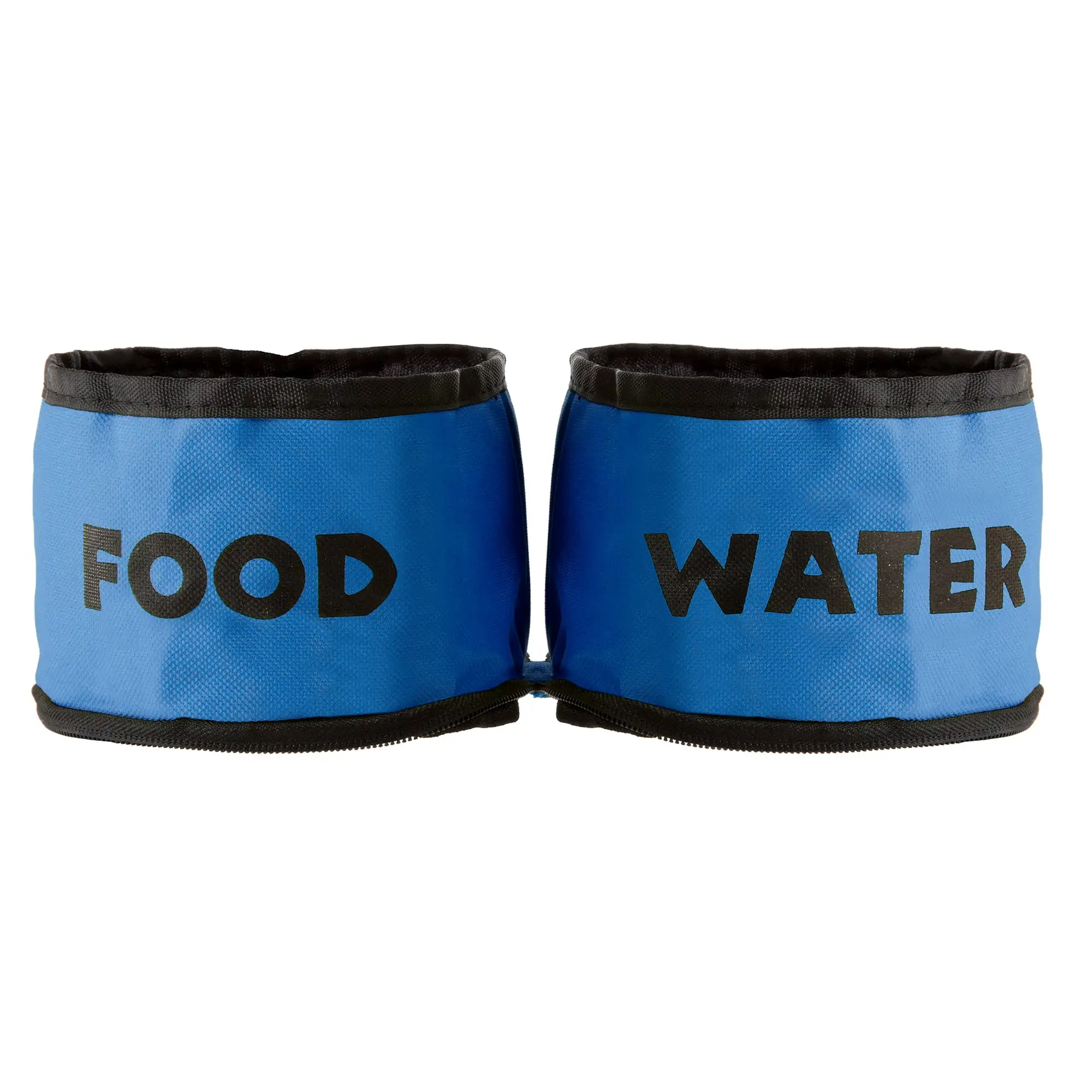 Collapsible Travel Pet Bowls Set of 2 for Dogs or Cats by PETMAKER ?C Blue