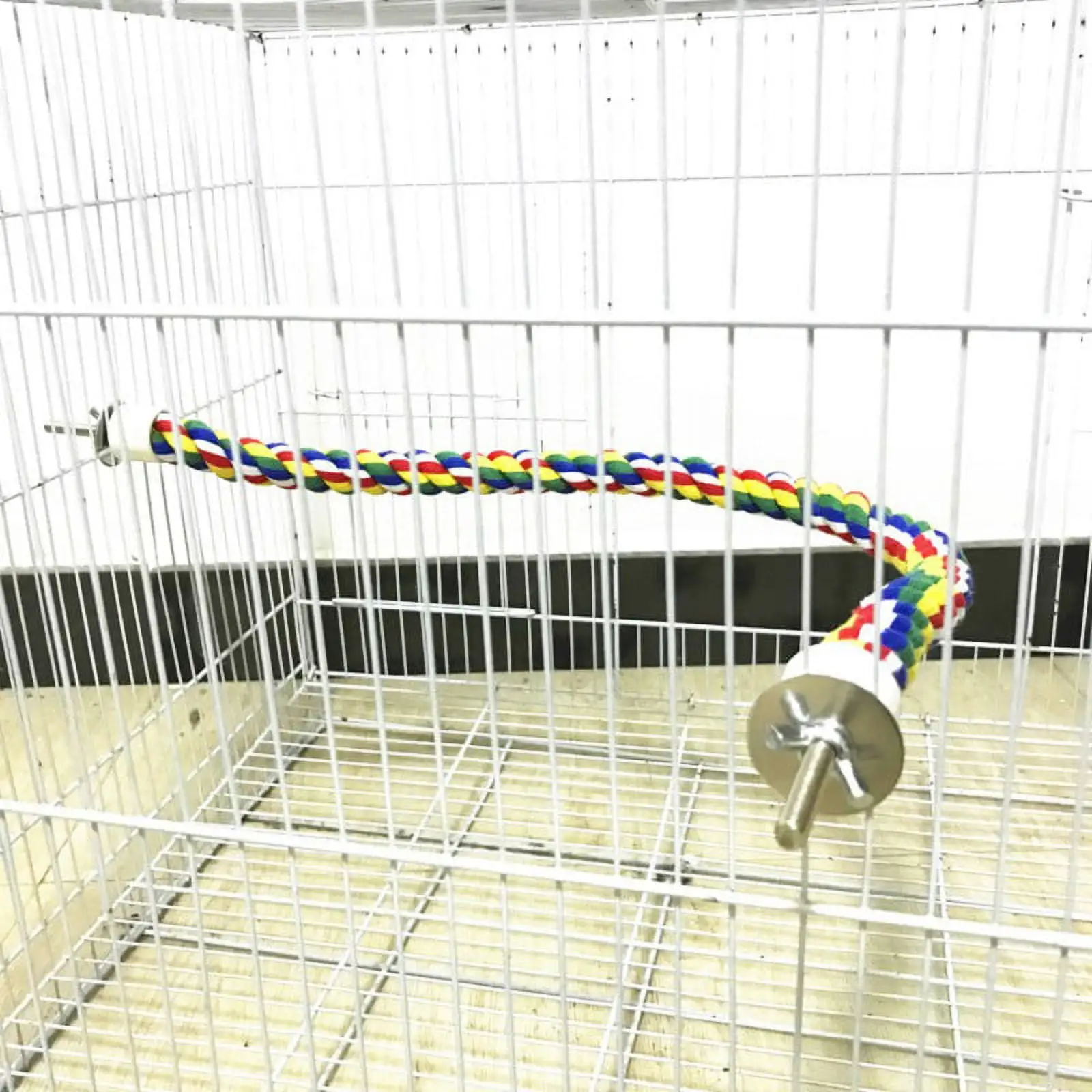 Colorful Bird Rope Perches Cage Comfy Perch Parrot Toys For Cotton Bungee Bird