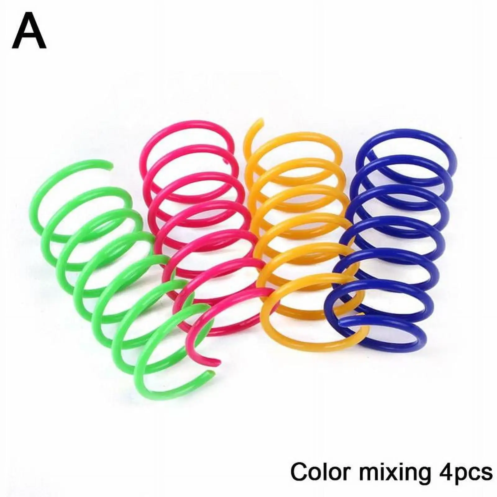 Colorful Cat Spring Toys Plastic Springs Cat Play Toys For Cat Accessories H7G6