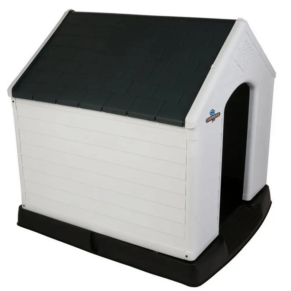 Confidence Fitness Plastic Dog Kennel. Outdoor. Extra Large. Gray