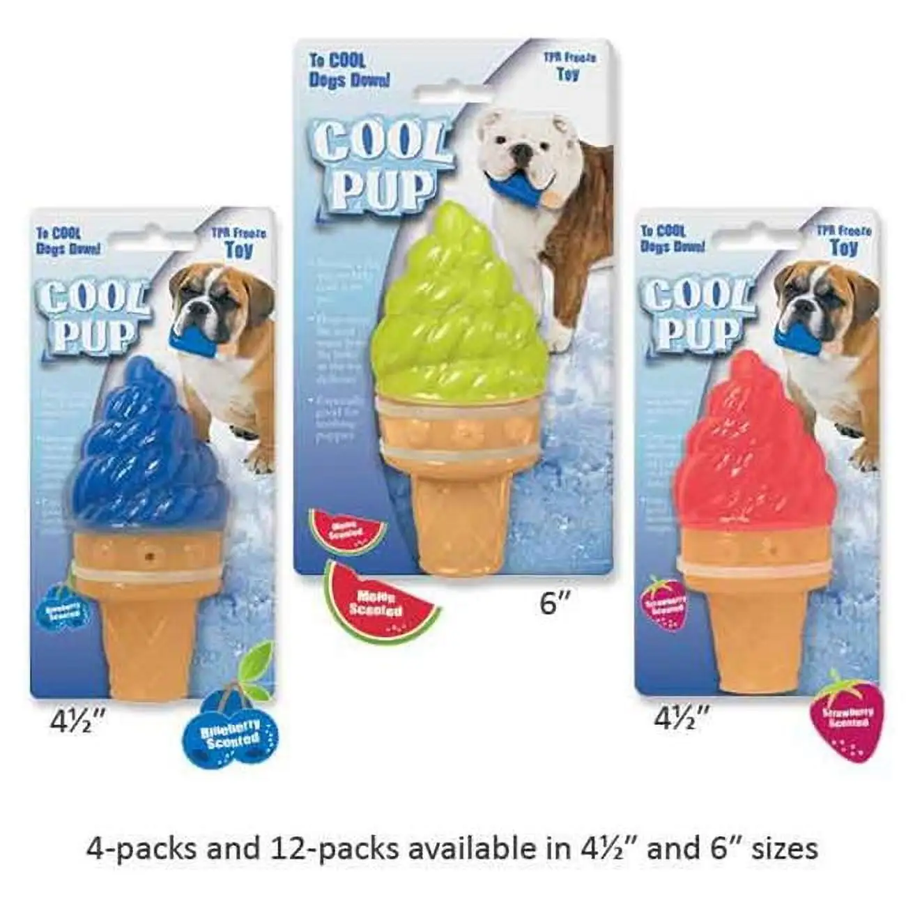 Cool Pup ZA9109 01 19 Mini Ice Cream Cone Toy. Blue