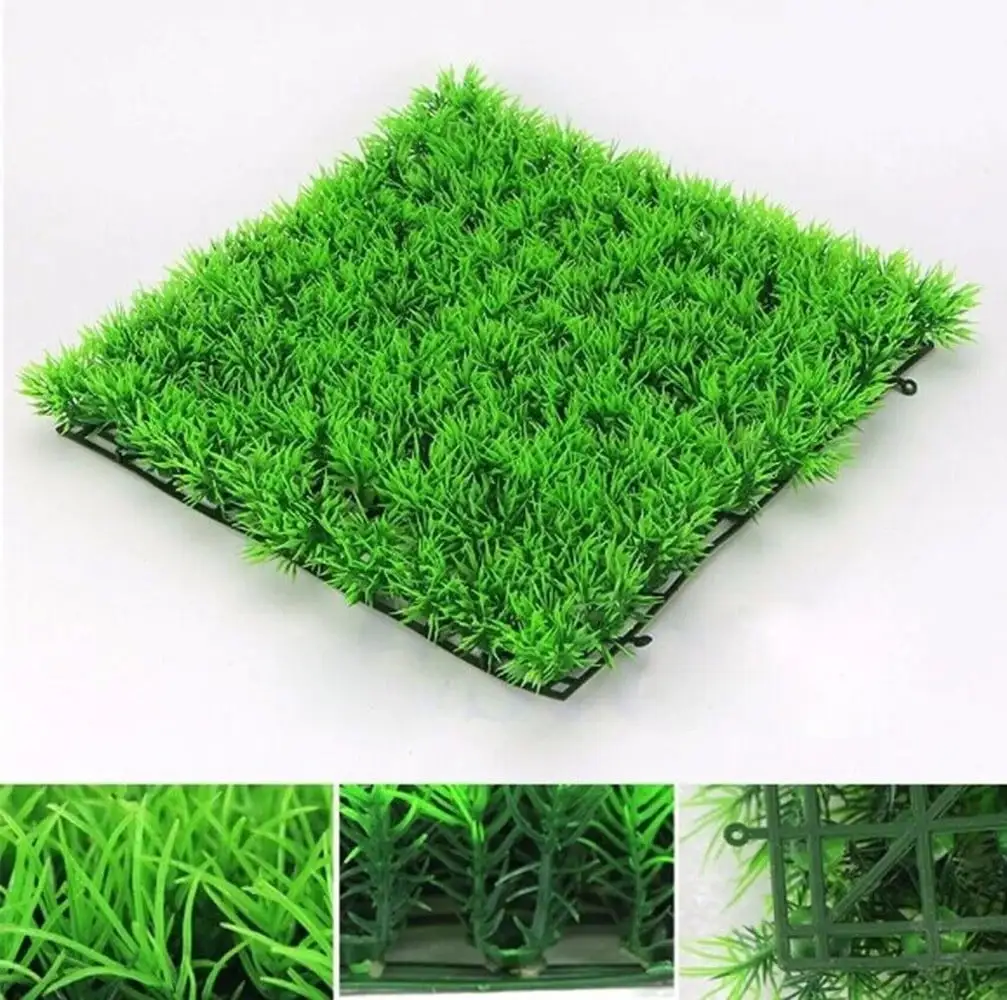 Costyle Aquarium Artificial Green Water Grass Plant Lawn Fish Tank Decor