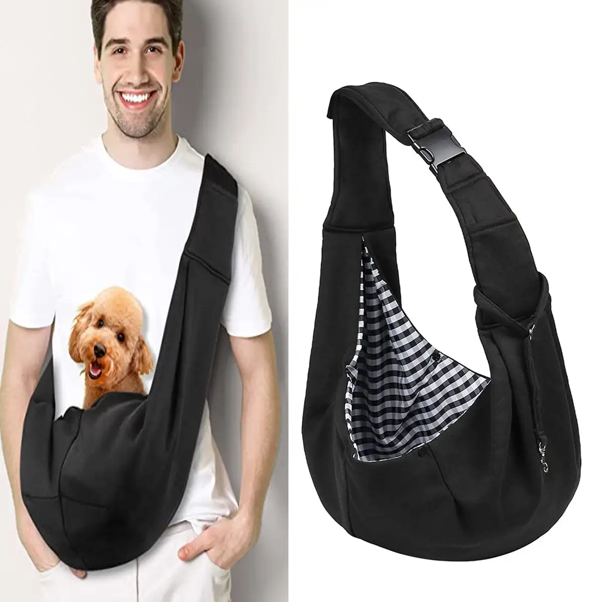 Cotton Pet Carrier Bag Puppy Cat Outdoor Travel Shoulder Bag for Small medium Dogs Cats