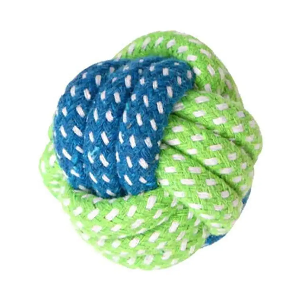 Cotton Rope Pet Chew Toys Dog Tooth Bite Cleaning Puppy Cat Training Interactive Toy 2 5.5 * 5.5cm