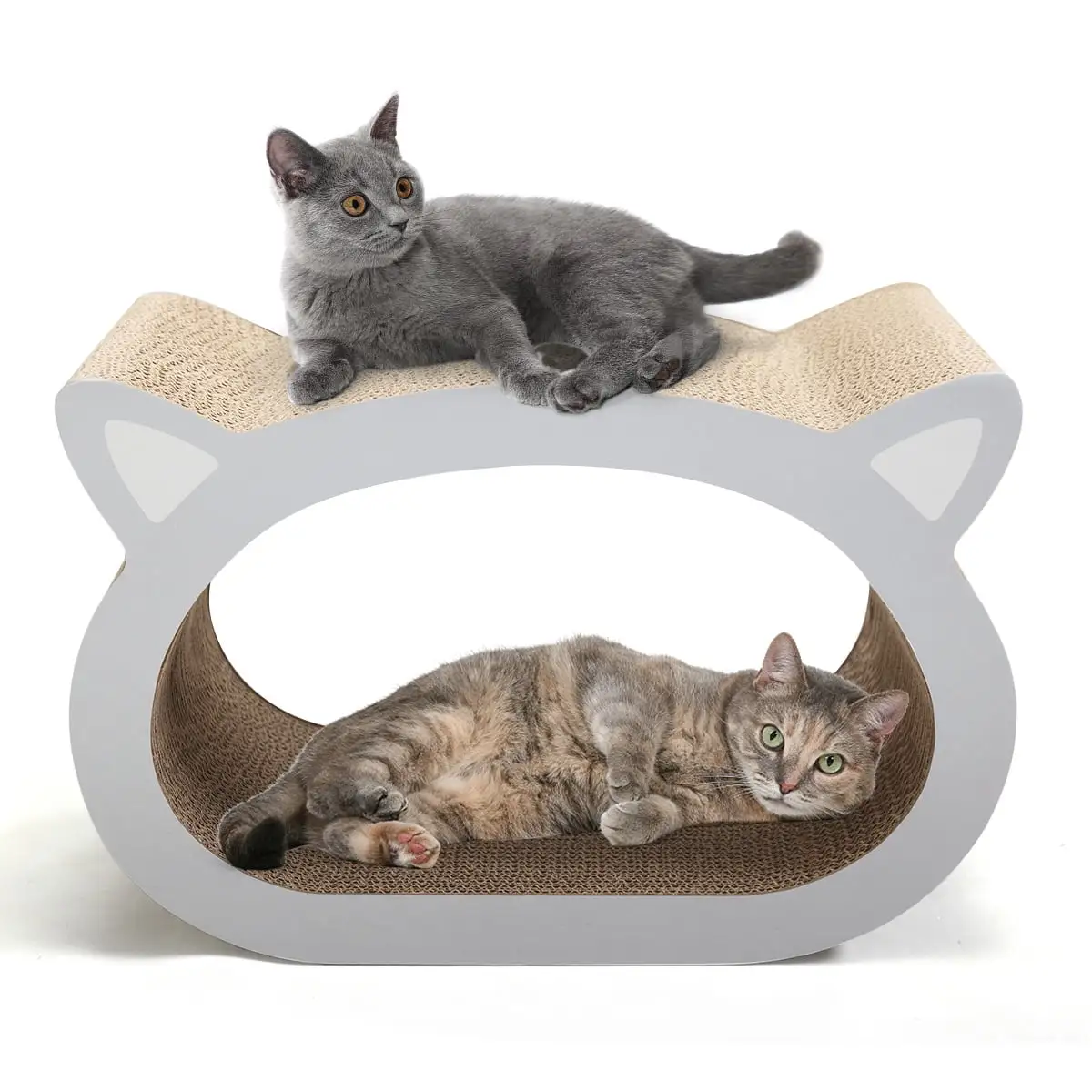 Coziwow Cat Scratcher Cardboard Scratch Lounge Pad. Cat Bed Furniture House W/ Catnip