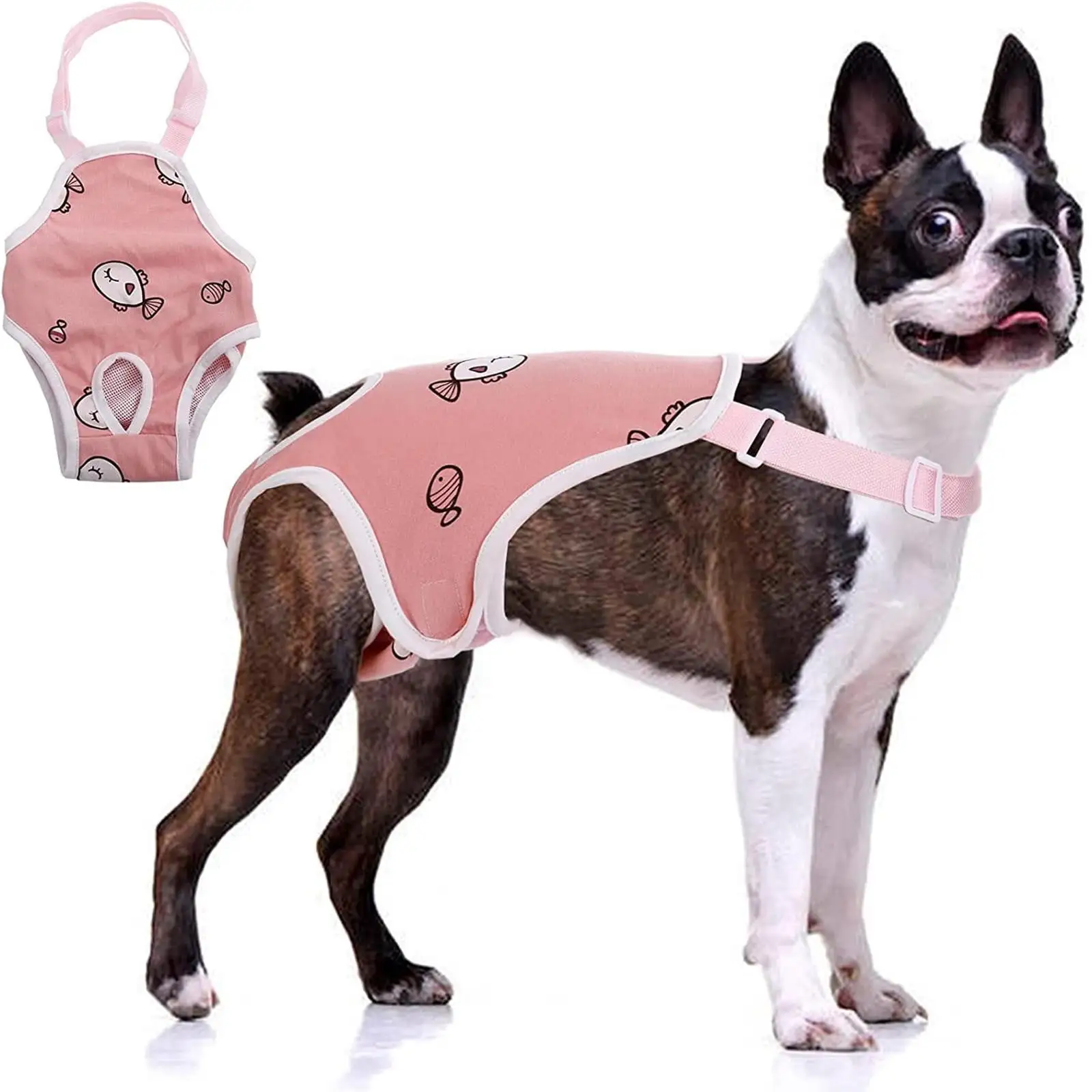 Cuoff Dog Diaper Sanitary Panties With Suspenders. Pet Physiological Pants Adjustable Comfortable Underwear For Female Dogs Dog Toys