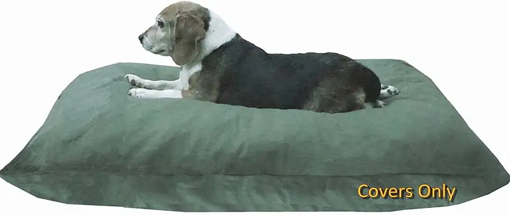 DIY Do It Yourself Pet Pillow 2 Covers: Pet Bed Duvet Zipper External Cover + Waterproof Liner Internal Case in Medium or Large for Dog and Cat - Covers only