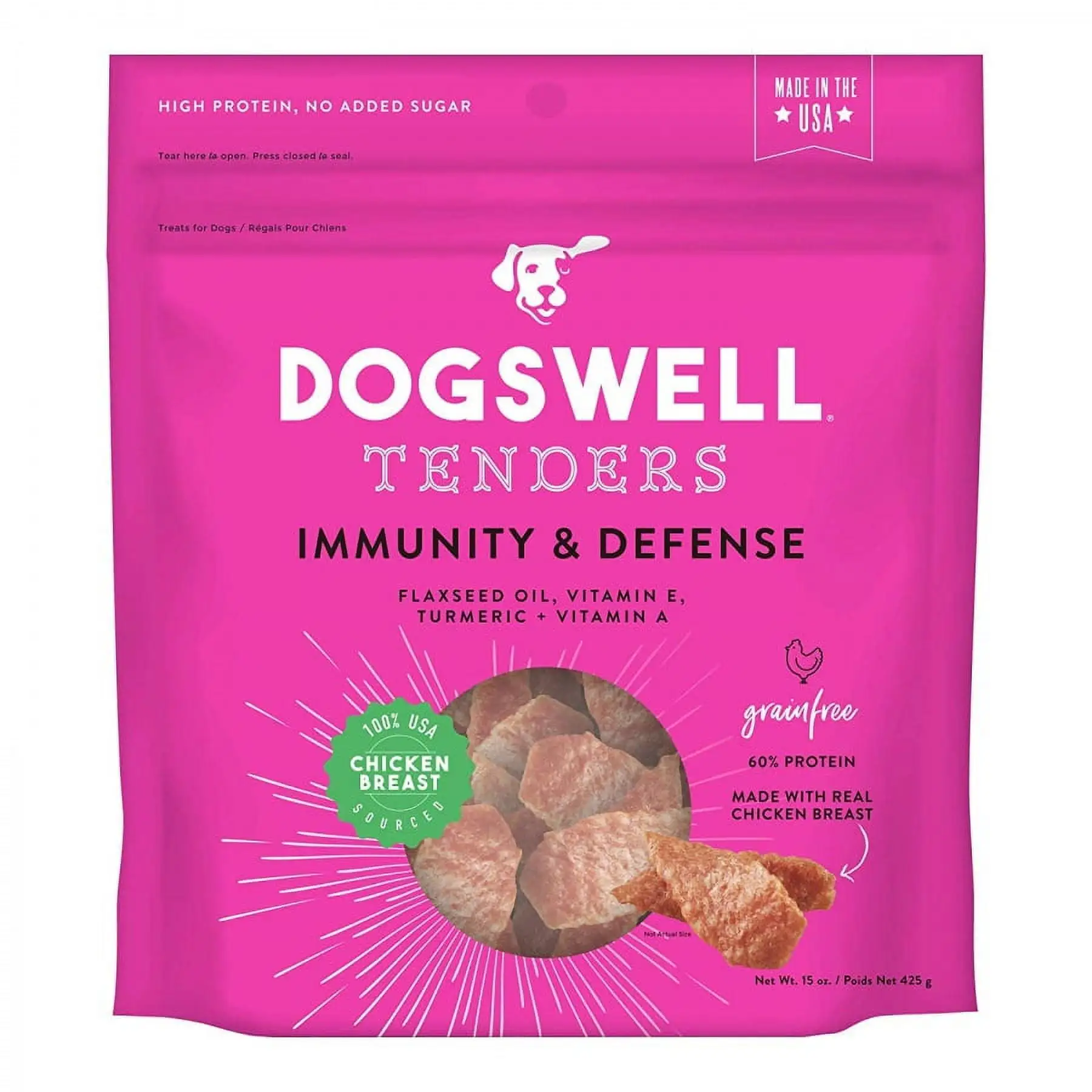 DOGSWELL Immunity & Defense. Flaxseed Oil. Turmeric. Vitamin E & A. Healthy 15