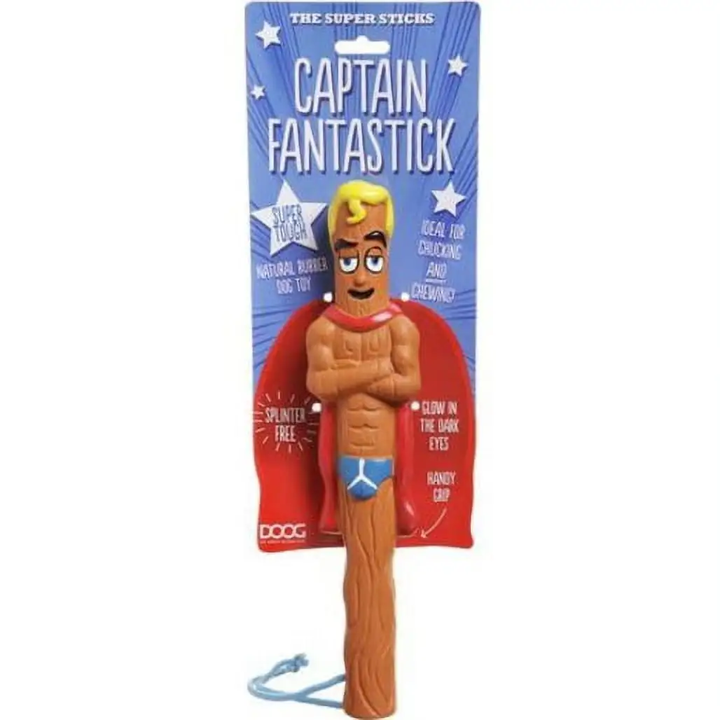 DOOG - Holiday Fetch Stick Toys (Captain Fangastick. Halloween. The Halloween Sticks Captain Fangastick)