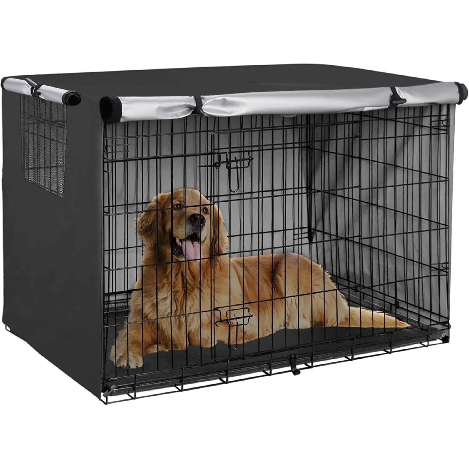 DYstyle Durable Polyester Pet Kennel Cover .Dog Crate Cover Universal Fit for 24-48 inches Wire Dog Crate