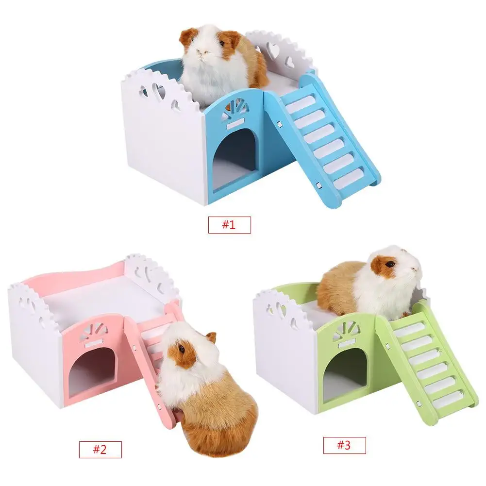 Dilwe 3 Colors Pet Hamster Rat Small Animal Castle Sleeping House Nest Exercise Toy. Hamster House. Guinea Pig House