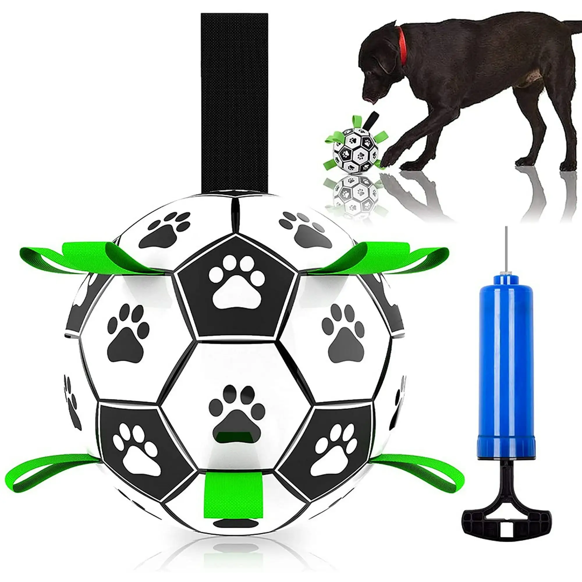 Dog Balls Indestructible Dog Soccer Ball Interactive Dog Ball for Large Dogs Herding Ball for Medium Small Dogs Outdoor Christmas Dog Toys Stocking Large Soccer Ball for Dog Giant Yard Puppy Toy