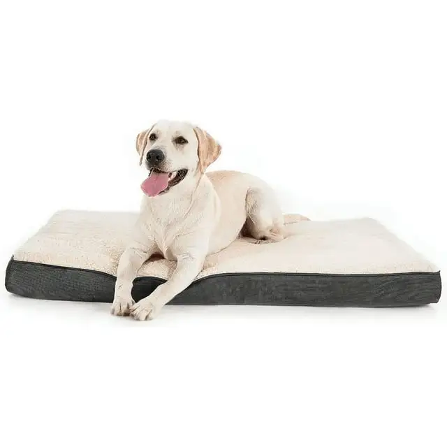 Dog Beds for Large Dogs Removable Washable Cover Egg Crate Foam Pet Bed Mat Suitable for Large Dogs