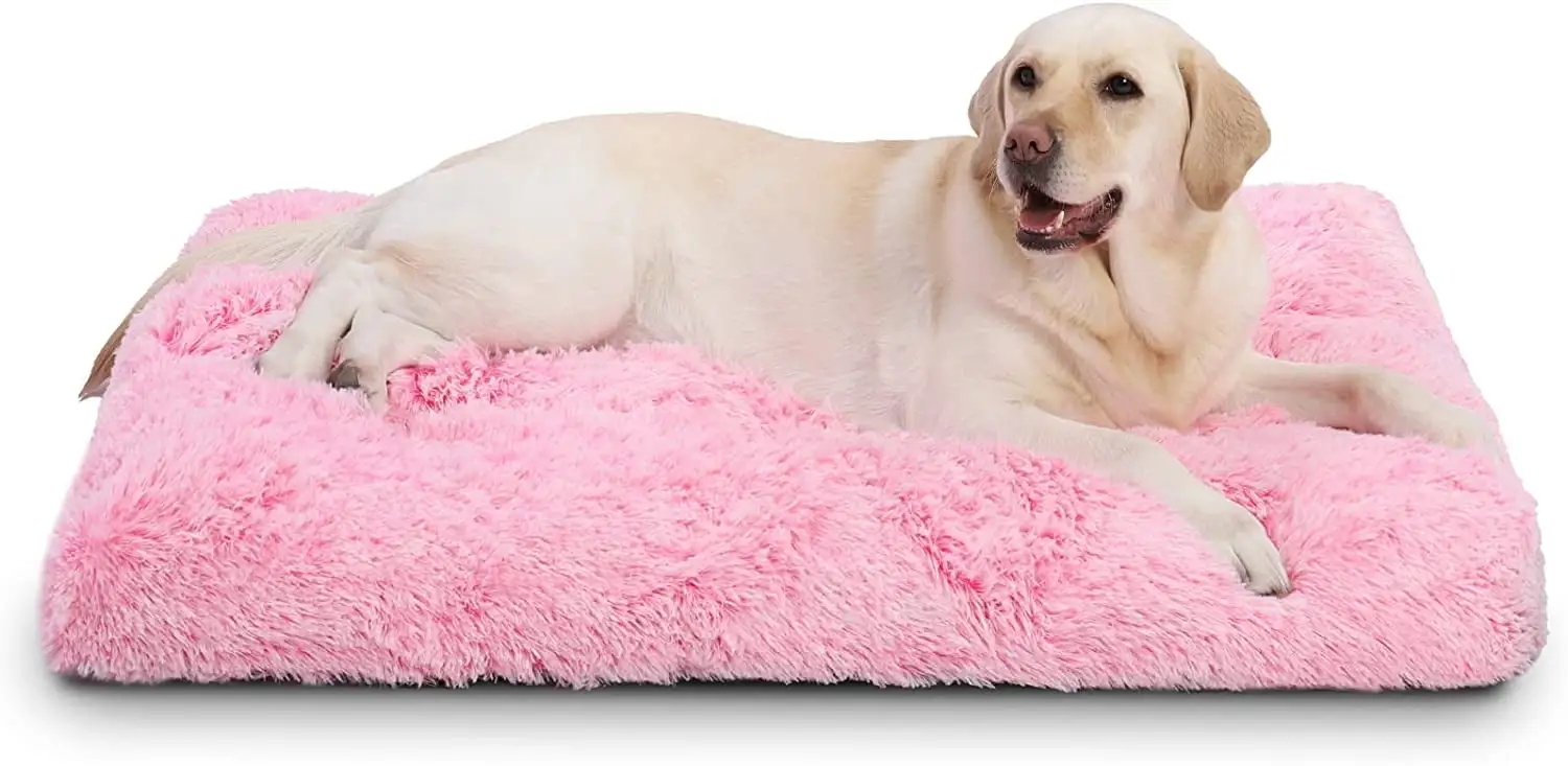 Dog Beds for Small Dogs Puppy Bed Washable Anti-Slip Sleeping Mat 38 x 26 Pink