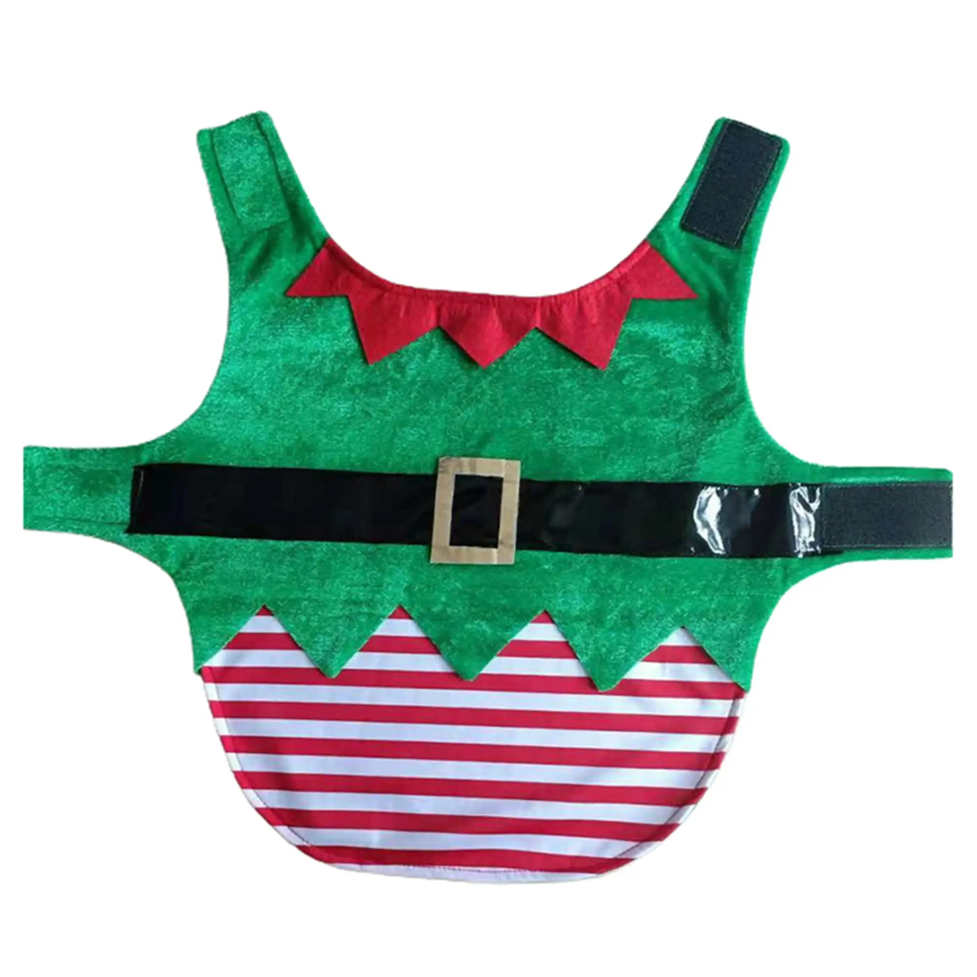 Dog Christmas Elf Costume Pet Vest for Puppy Small Medium Large Dogs