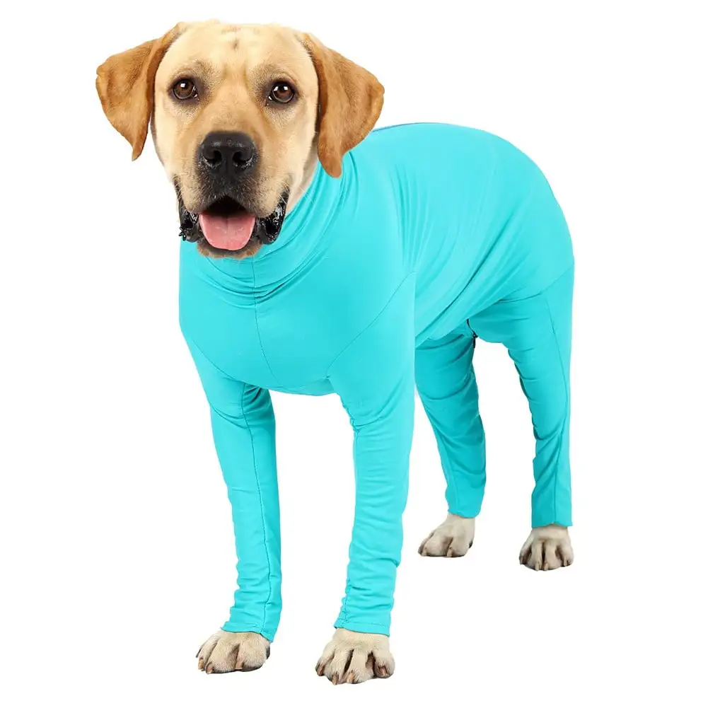 Dog Onesie Surgical Recovery Suit for After Surgery Pet Anti Shedding Bodysuit Long Sleeve Anxiety Shirt for Female Male Dog