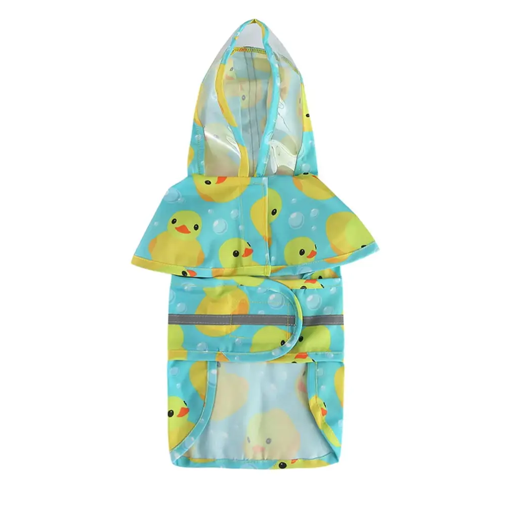 Dog Raincoat Hooded Slicker Poncho for Small to X-Large Dogs and Puppies