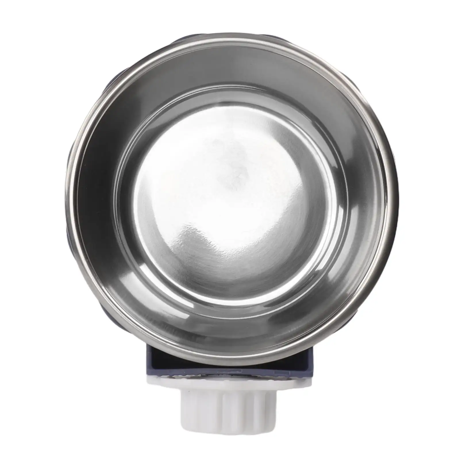 Dog Removable Stainless Steel Feeder. Shallow Hanging Dog Bowl For Cats For Birds For Guinea Pigs Blue