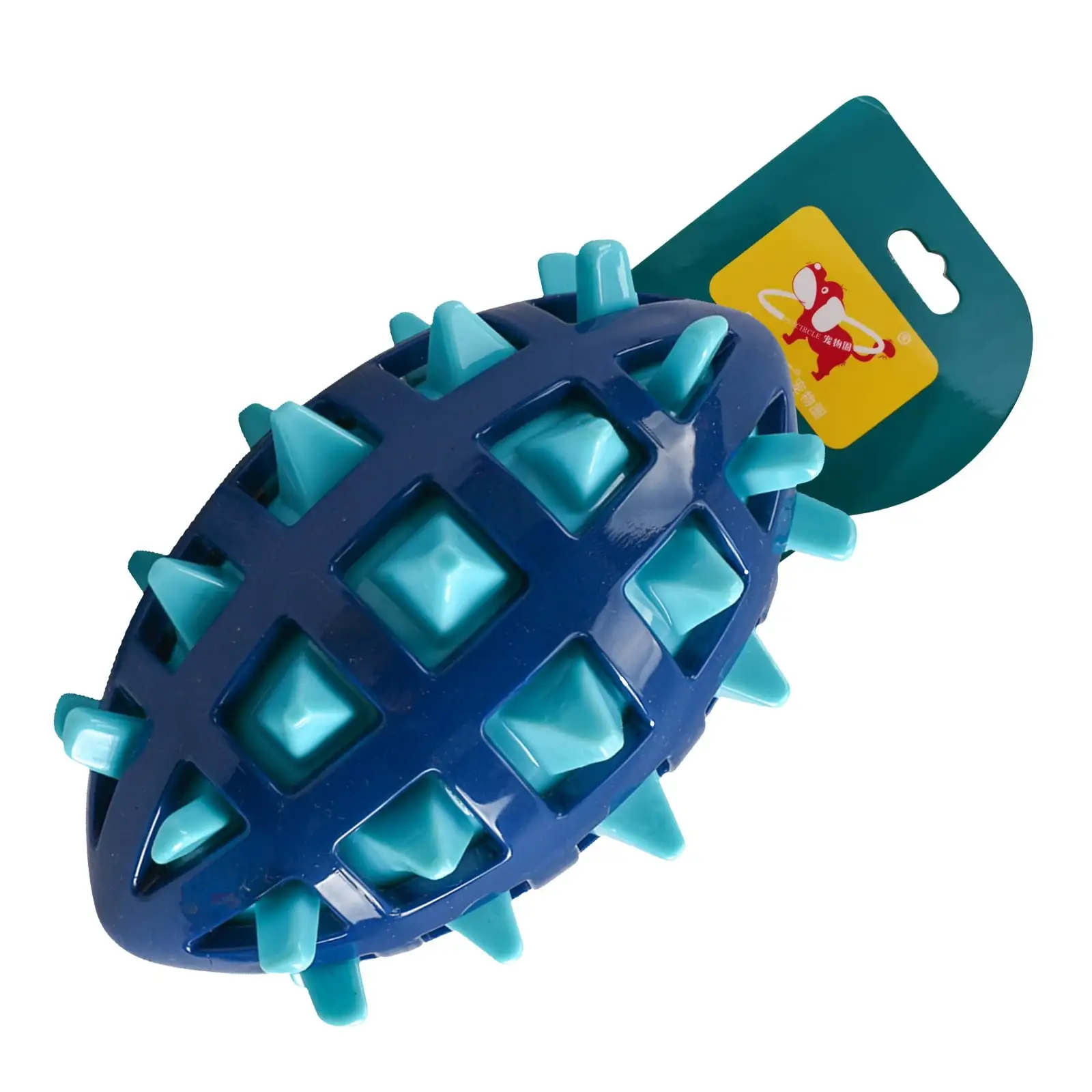 Dog Toy Ball Dog Spiky Toy Ball With Squeaker For Floating Chewing Fetching And Interactive Play 3 Color