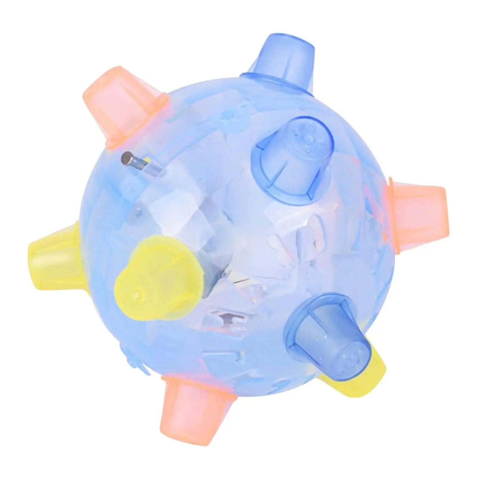 Dog Toy Light Up Jumping Ball 5 Dancing with Light and Sound Battery Powered