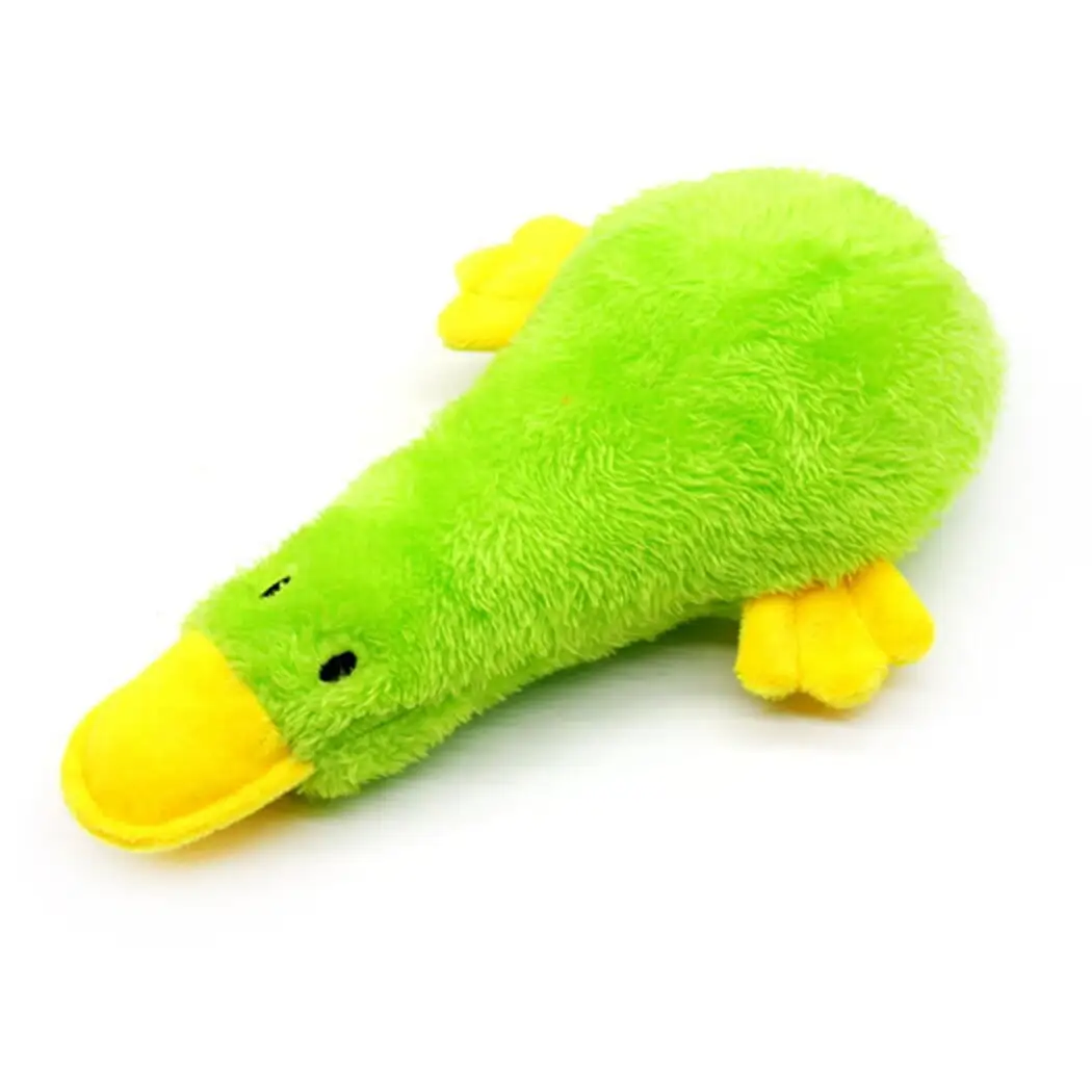 Dog Toy Plush Duck - Interactive Stuffing Soft Pet Playing Toy Puppy Squeaky Toy