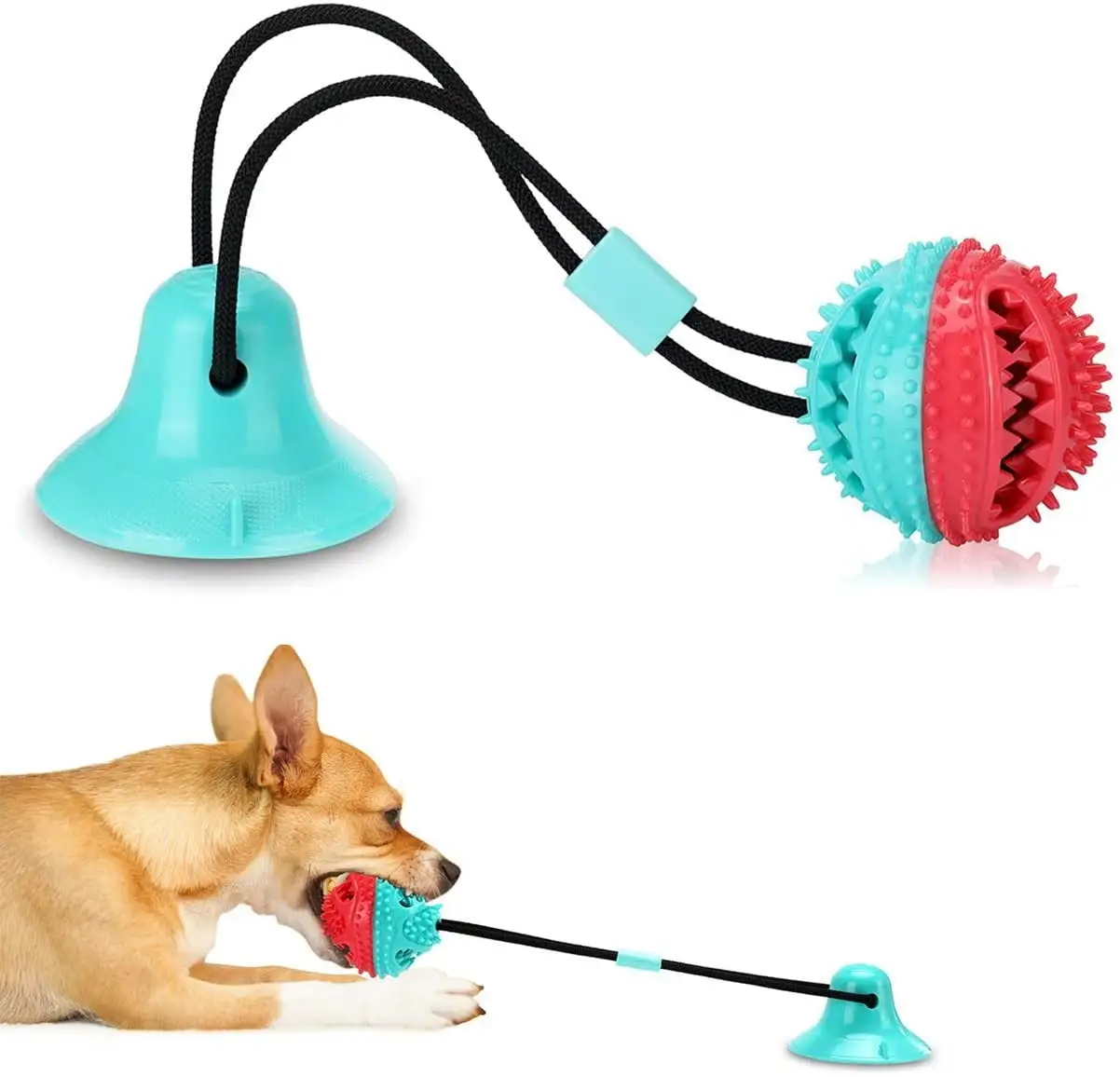 Dog Toys Dog Chew Toys for Aggressive chewers. Puppy Dog Training Treats Teething Rope Toys for Boredom. Dog Puzzle Treat Food Dispensing Ball Toys for Puppies Teething Small Dogs