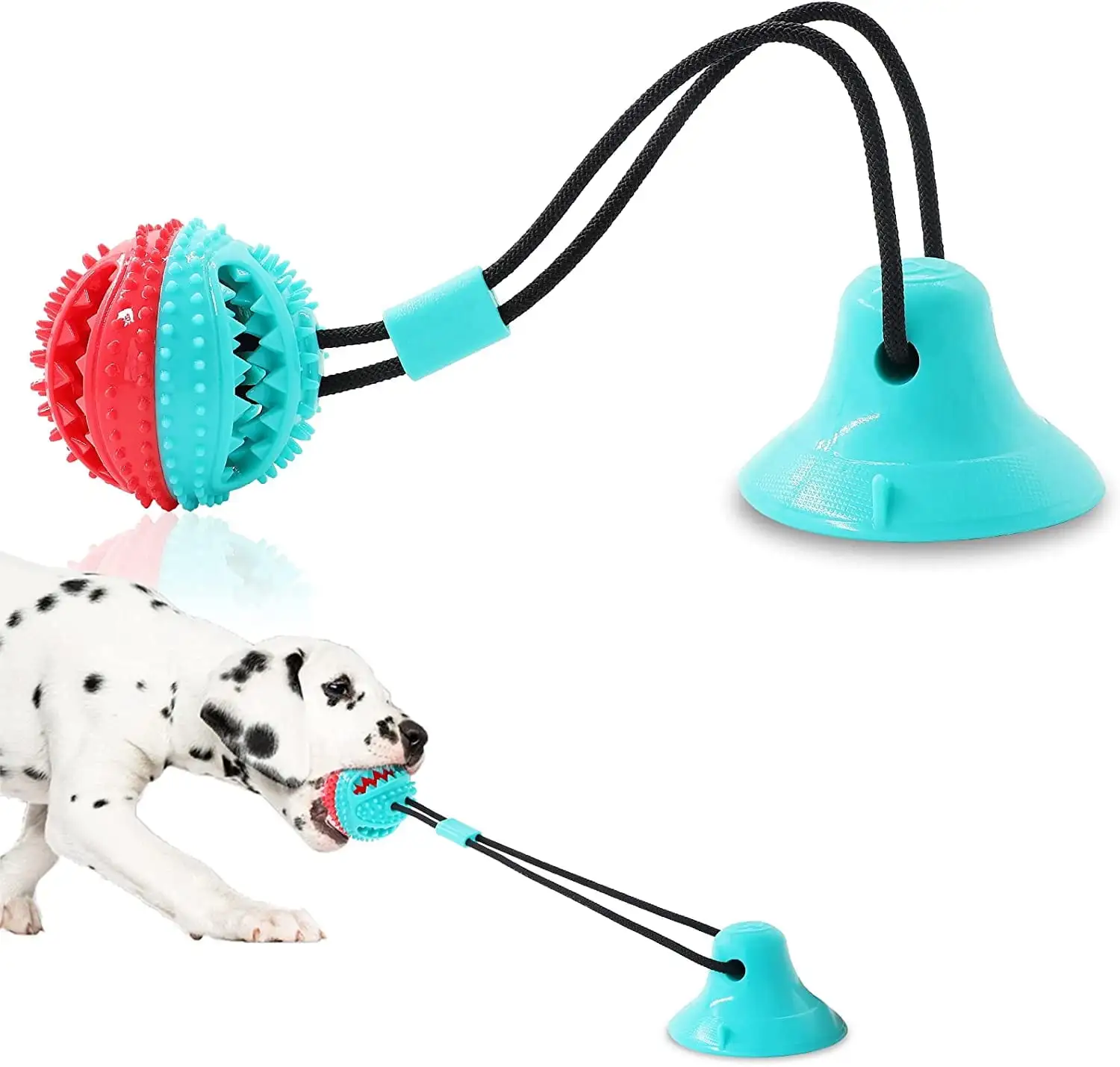 Dog Toys. Dog Chew Toys for Aggressive chewers. Puppy Dog Training Treats Teething Rope Toys for Boredom. Dog Puzzle Treat Food Dispensing Ball Toys for Puppies Teething Small Dogs (Blue)