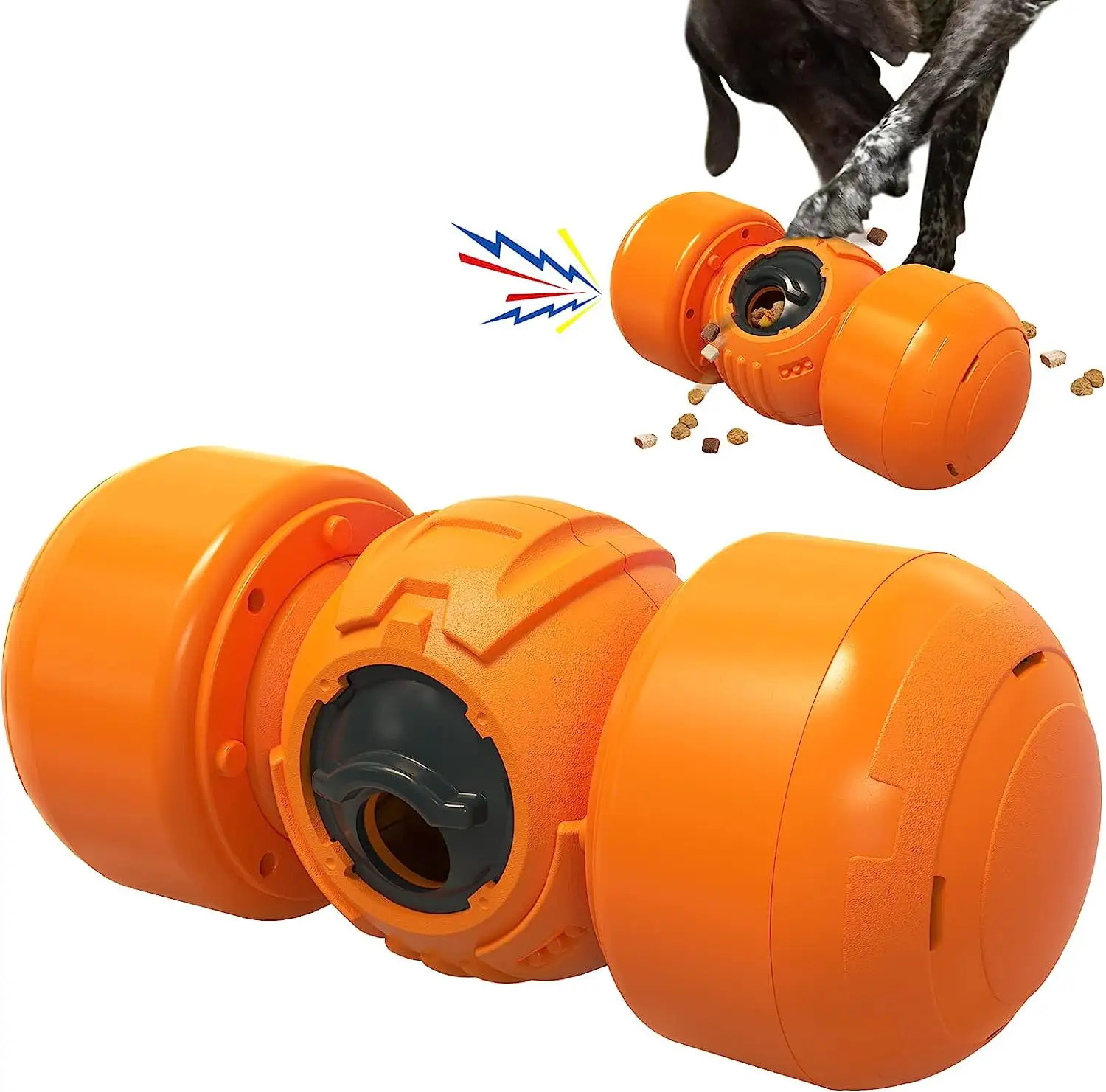 Dog Treat Dispenser Puzzle Toy.Large Treat Dispensing Dog Toys Puzzle.Interactive Dog Food Toy for Mental Stimulation.