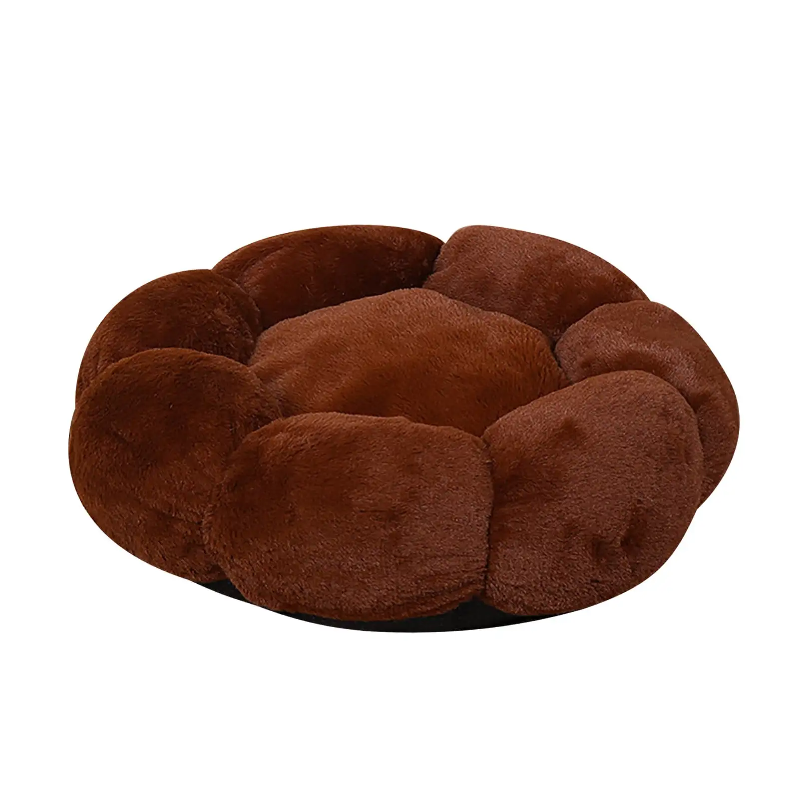 Dog Warm Pet Kennel Pet Mat Non Slip Bottom Pet Winter Warm Mat Cat Kennel Dog Kennel Pet Kennel Padded Thickened Round Flower Cat Kennel Dog Kennel