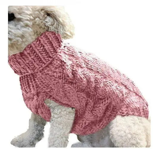 Dog sweater vest warm coat pet soft knitting wool winter sweater knitted crochet coat clothes for small medium large dogs