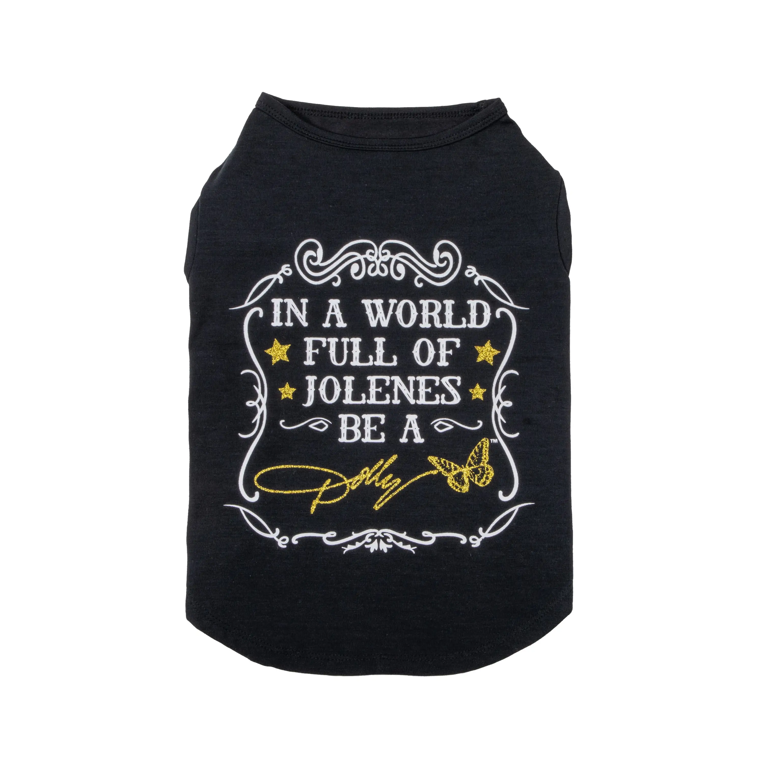 Doggy Parton Be a Dolly Dog T-Shirt. Black. XS