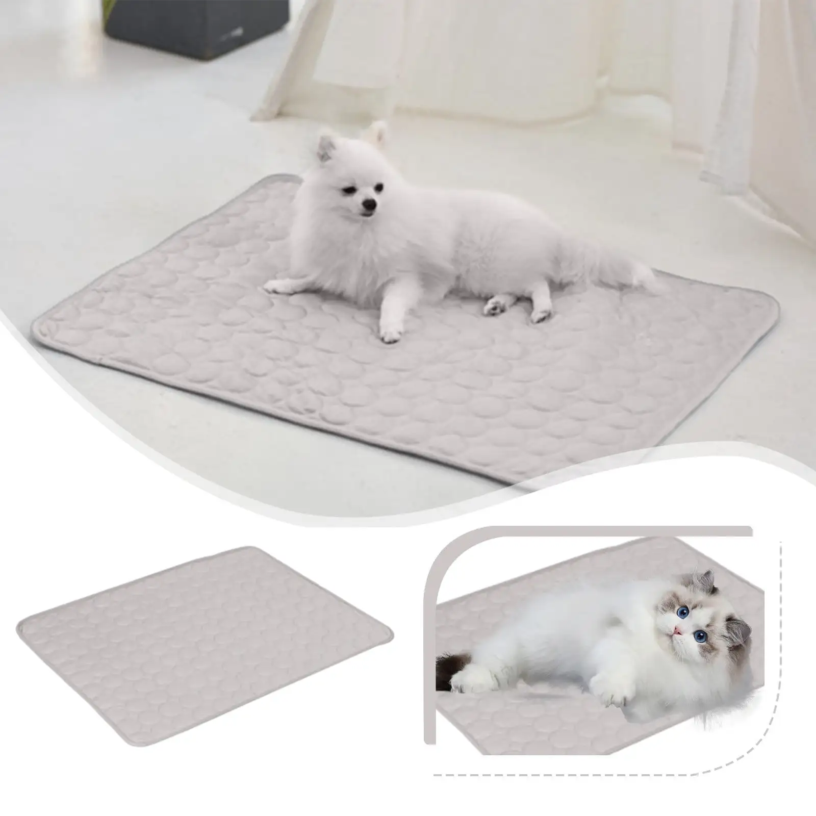 Dogs Cats Pet Supplies Clearance Dog Ice Mat.Non-harmful Gel Self Ice Pads. Leakproof Scratch Durability Ice Bed Mattress for Dogs Cats Home & Travel In Hot Summer