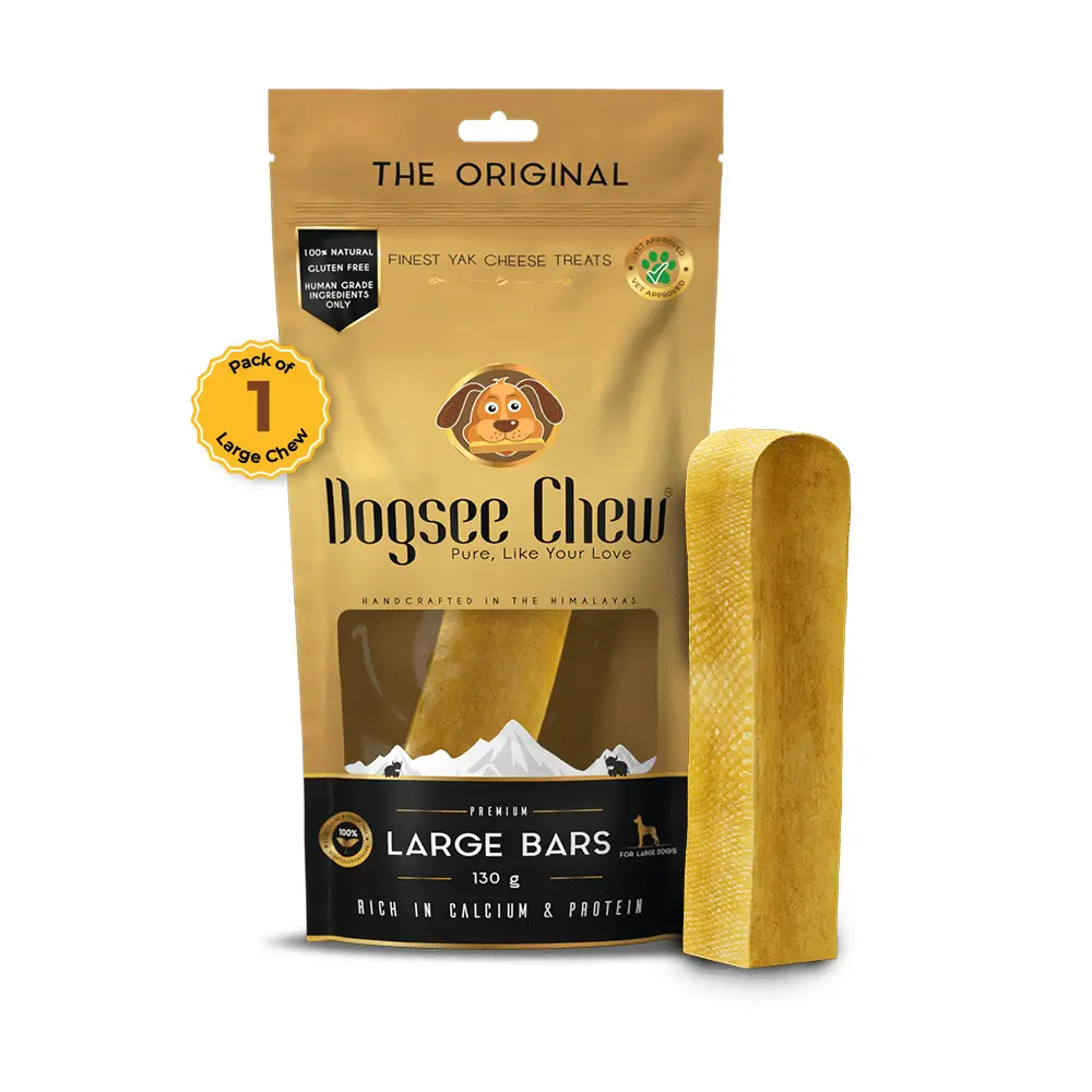 Dogsee Chew Yak Based Dental Chew | Large Bars | 130G