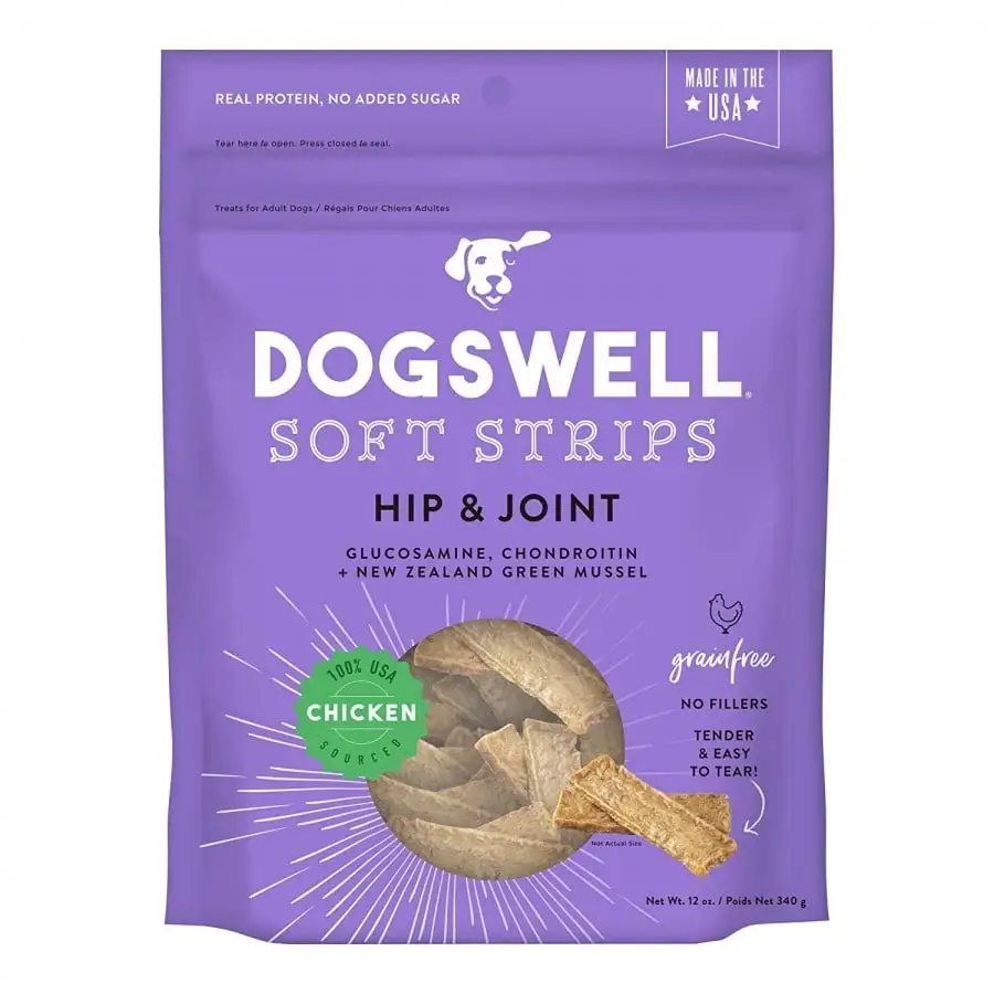 Dogswell Soft Strips Hip & Joint Dog Treats - Chicken 12 oz