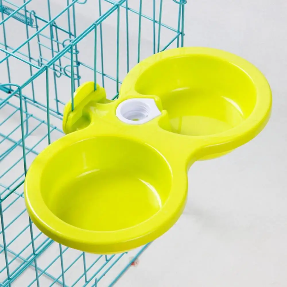 Double Dog Cat Bowls. Automatic Water Dispenser Bottle. Pet Feeder For Small Medium Size Dog Cat