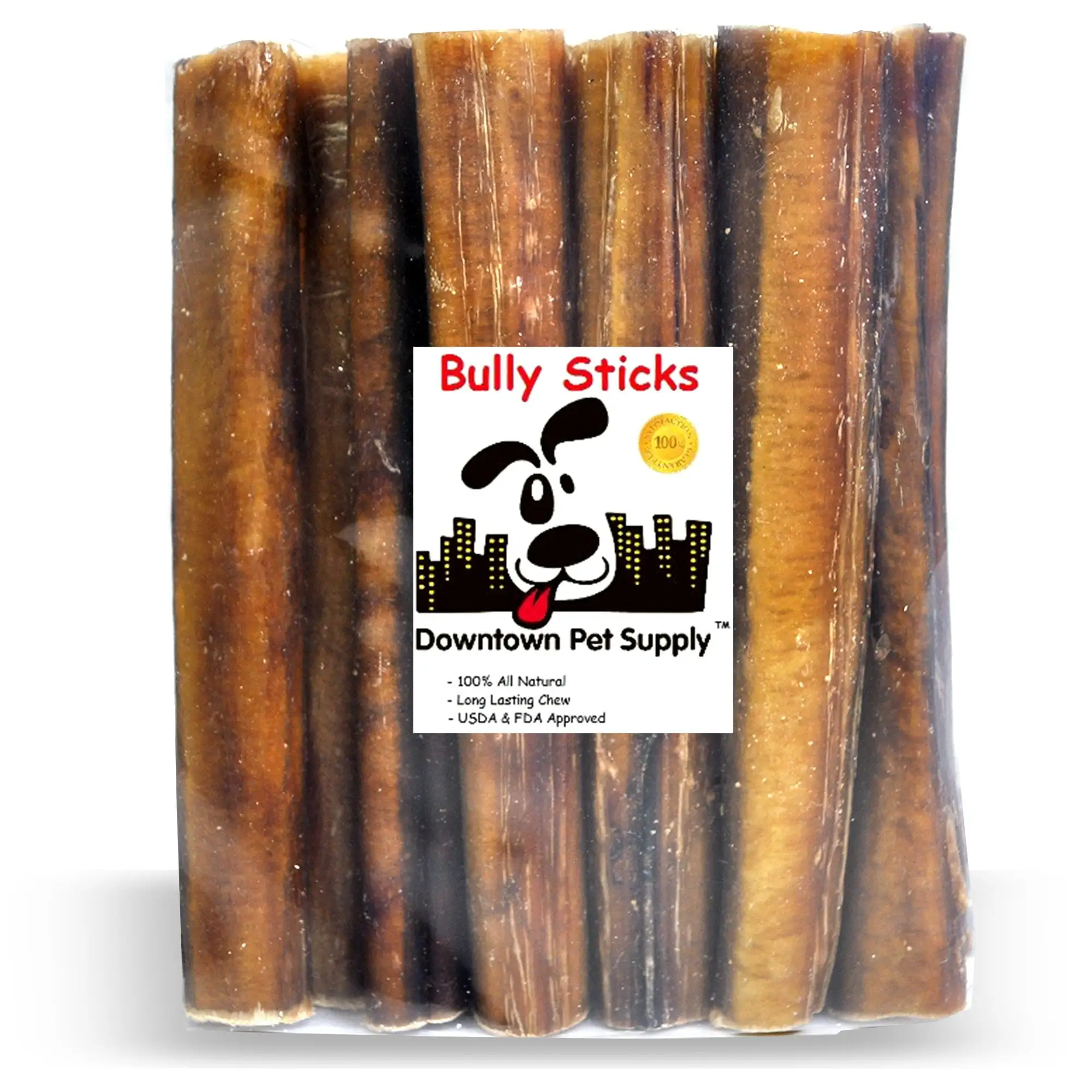 Downtown Pet Supply Bully Sticks For Dogs Extra Thick Dog Chews 6. 5 Pack