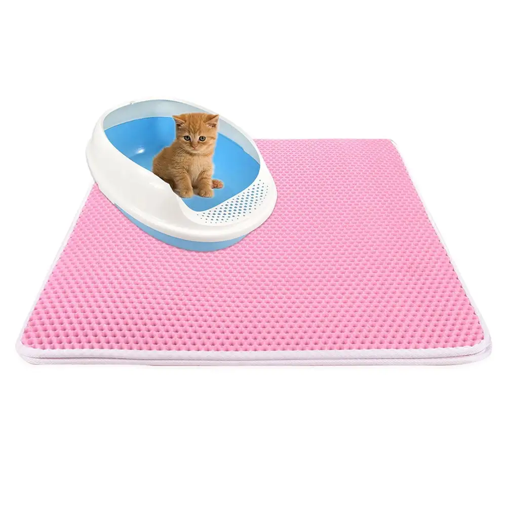 Dual Layer Waterproof Honeycomb Non-Slip Cat Litter Mat Floor Pad Pet Supply