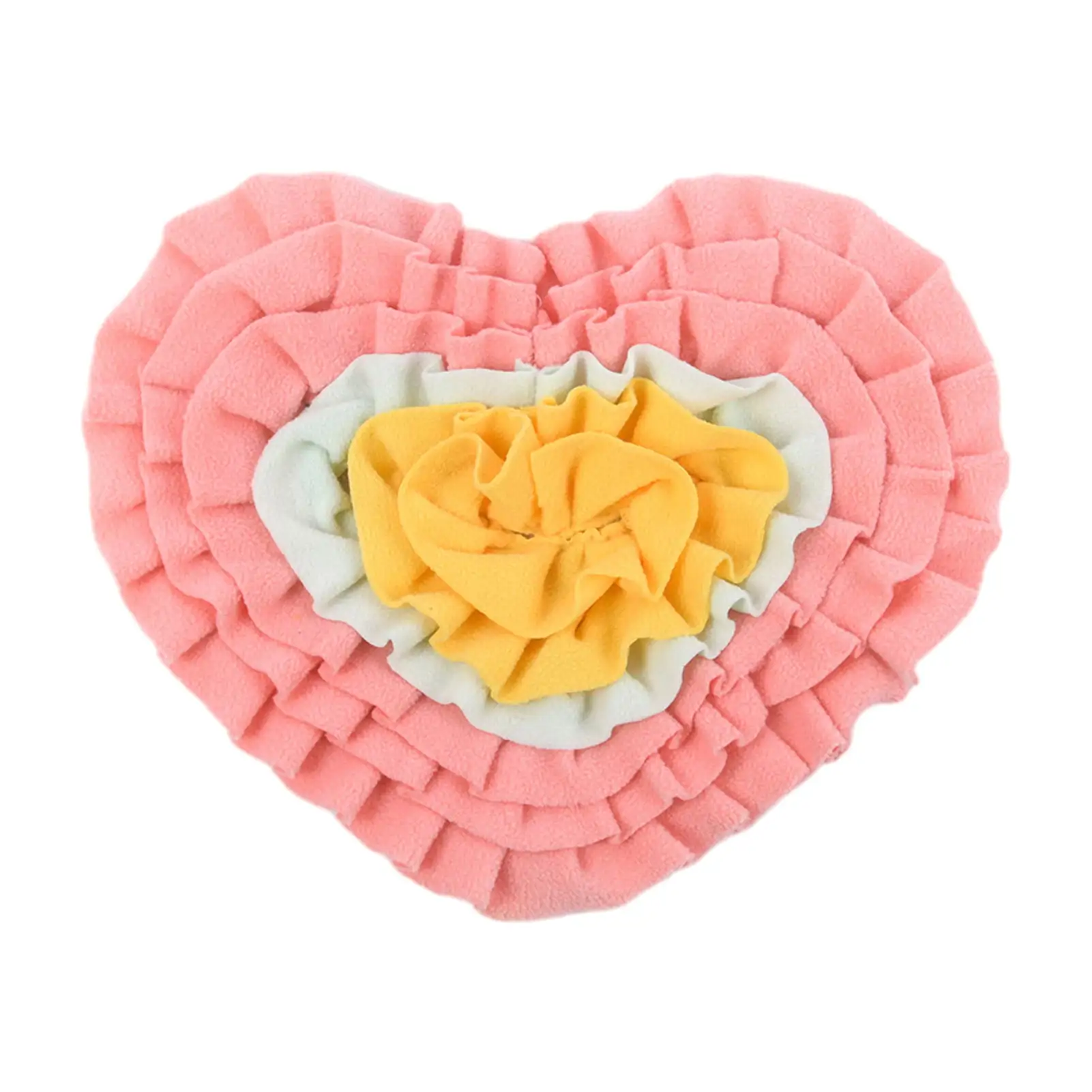 Duixinghas Foraging Dog Toy Interactive Snuffle Mat for Dogs Slow Feeding Mental Stimulation Heart Rose Flower Shape Pet Lick Mat Dog Puzzle Toy Dog Sniffing Mat