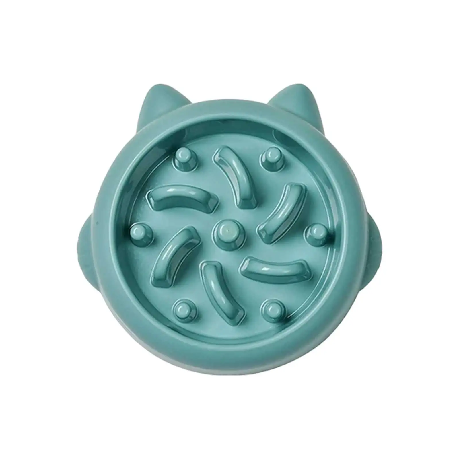 Duklien Cat & Dog Bowls Slow Feeder Small Dog Bowls Non Slip Puzzle Bowl Feeder Interactive Stop Dog Bowl Anti Dog Bowl for Small and Medium Dogs (Green)