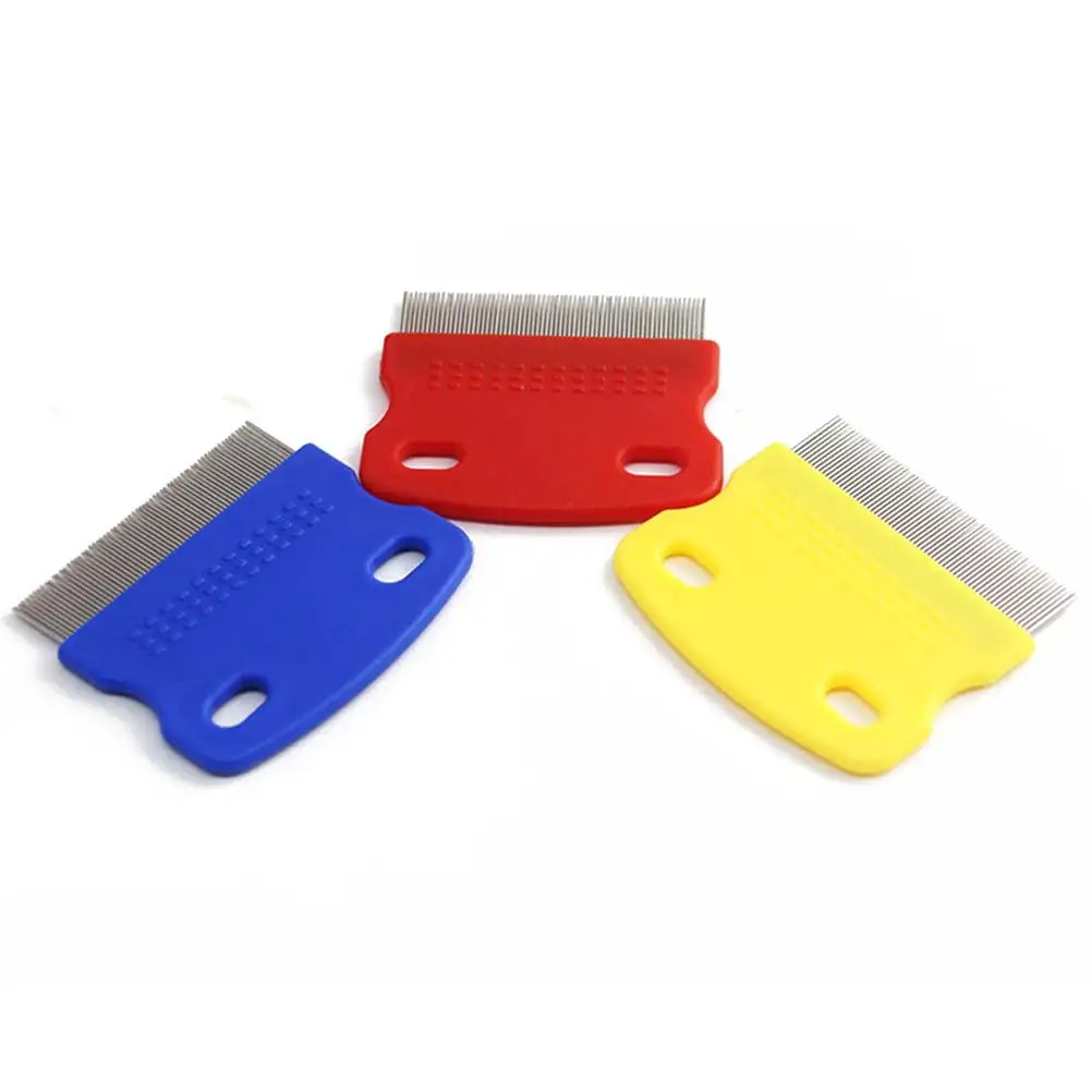 Durable Pet Dog Puppy Cat Flea Cleaning Comb Grooming Brush Tool (Random Color)