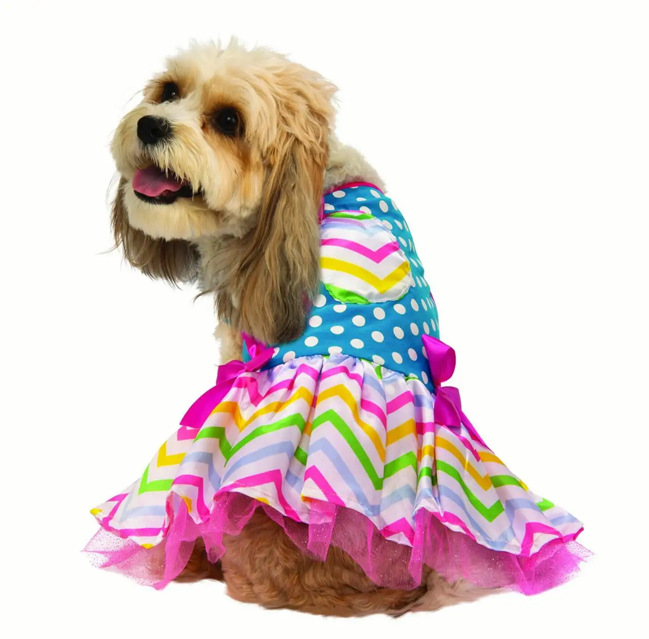 Easter Female Pet Spring Holiday Bright Costume Dress-XL