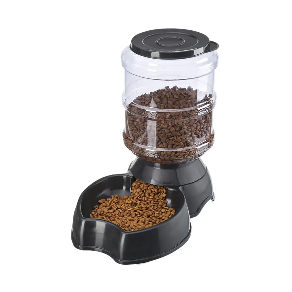 Eastshop 3.8L Automatic Pet Feeder Dog Cat Drinking Bowl Large Capacity Water Food Holder