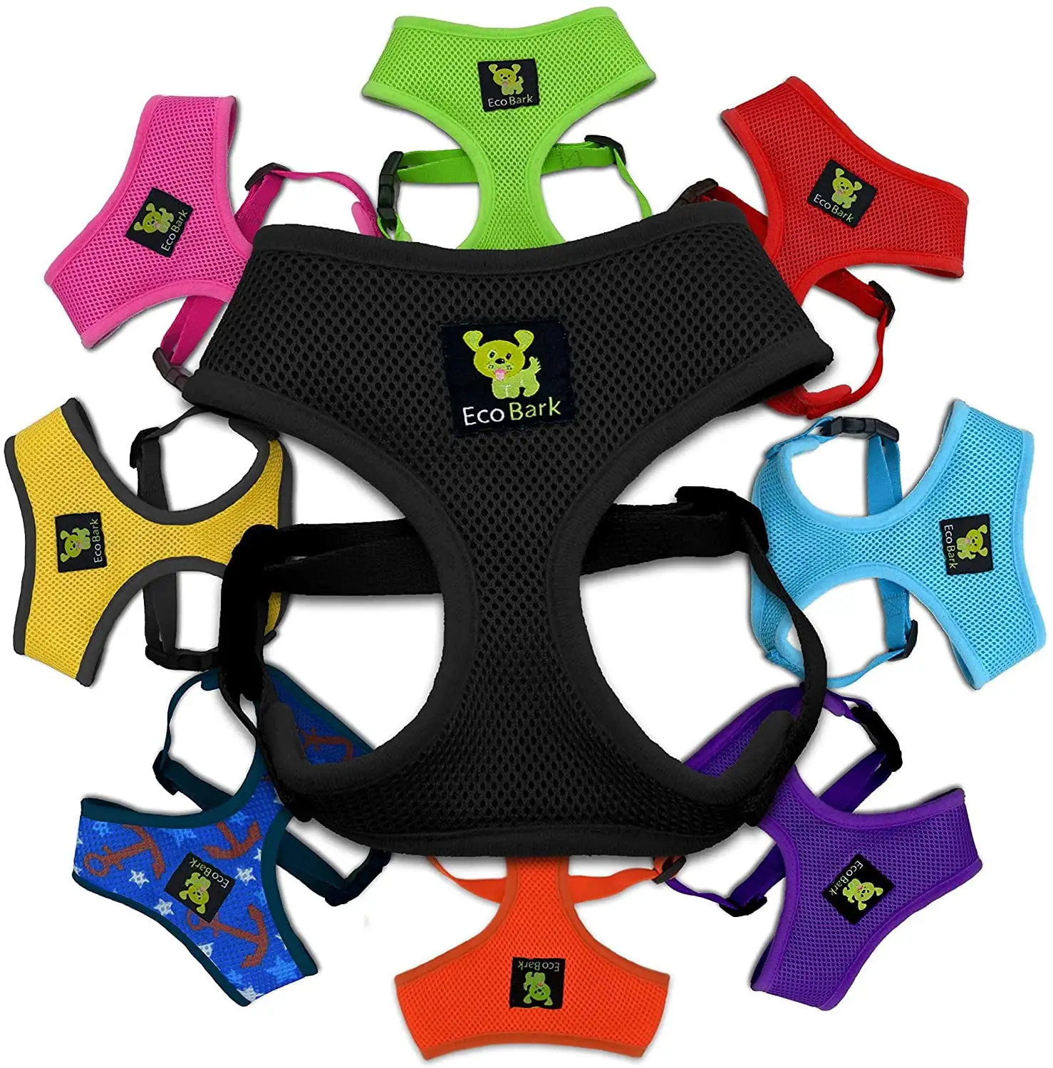 EcoBark Classic Dog Harness Max Comfort Eco-Friendly No Pull Pet Vest Puppy Harness for Small Large Dogs